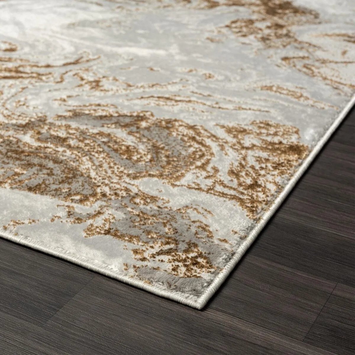 Luxe Weavers Marble Abstract Area Rug. Non-Shedding Carpet