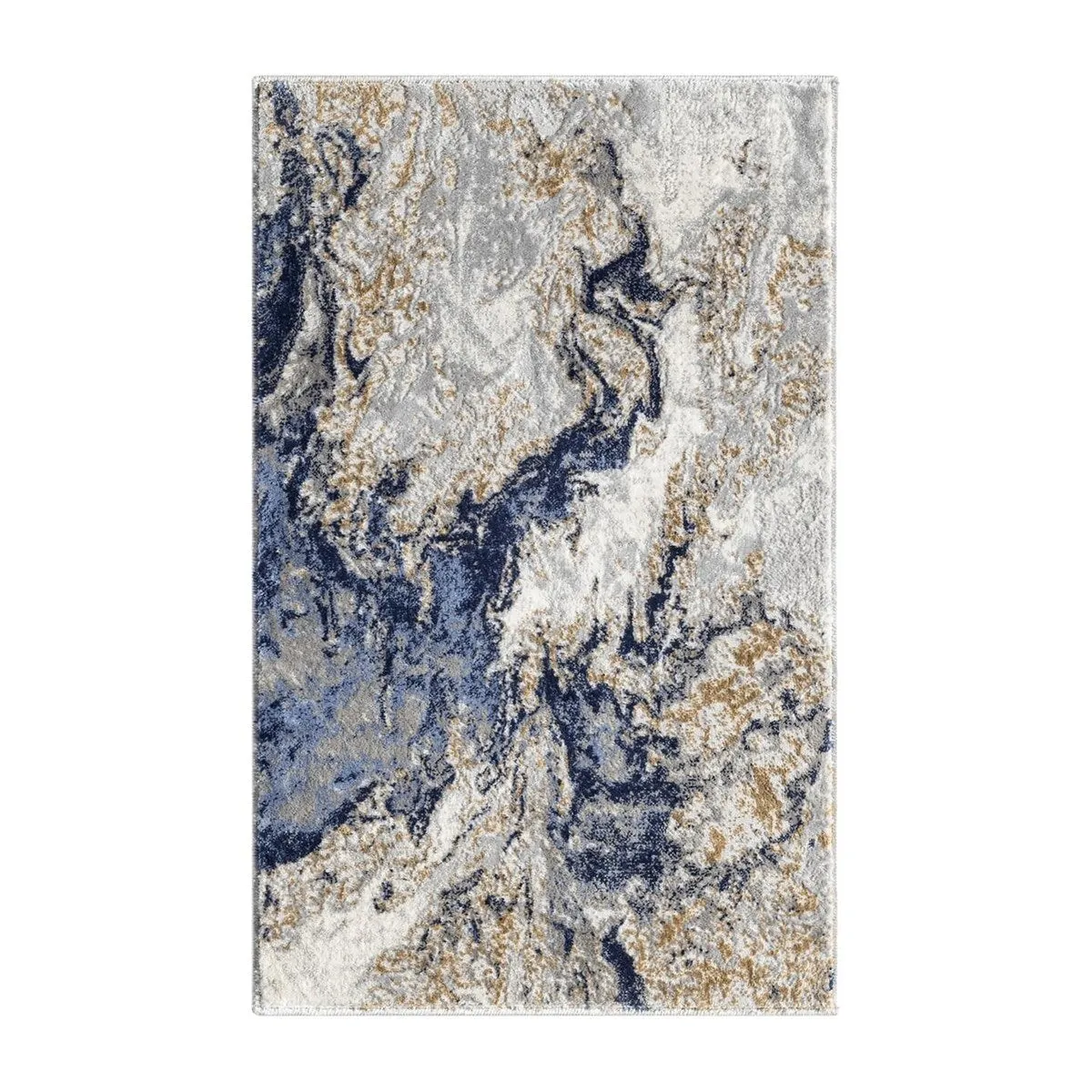 Luxe Weavers Marble Abstract Area Rug. Non-Shedding Carpet