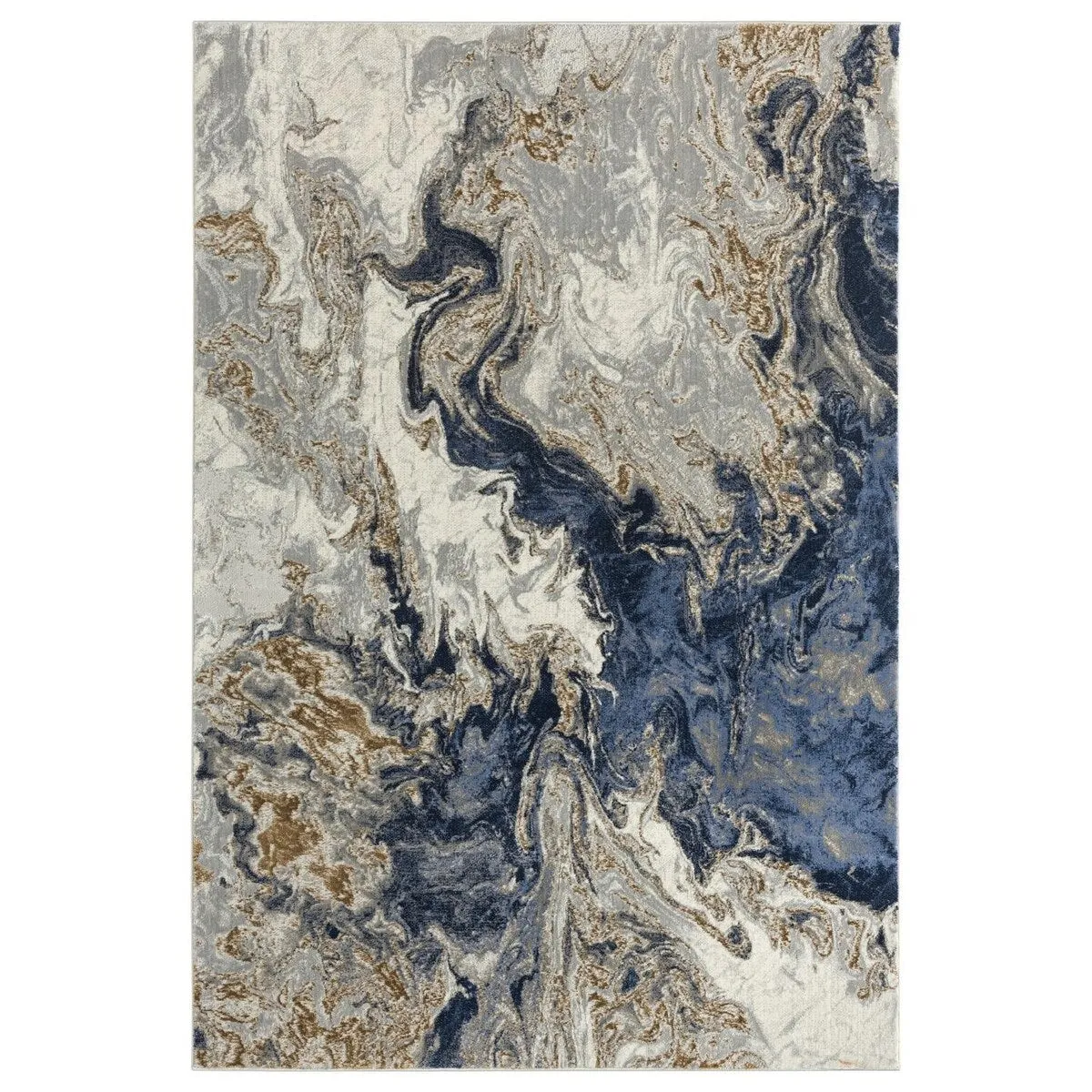 Luxe Weavers Marble Abstract Area Rug. Non-Shedding Carpet