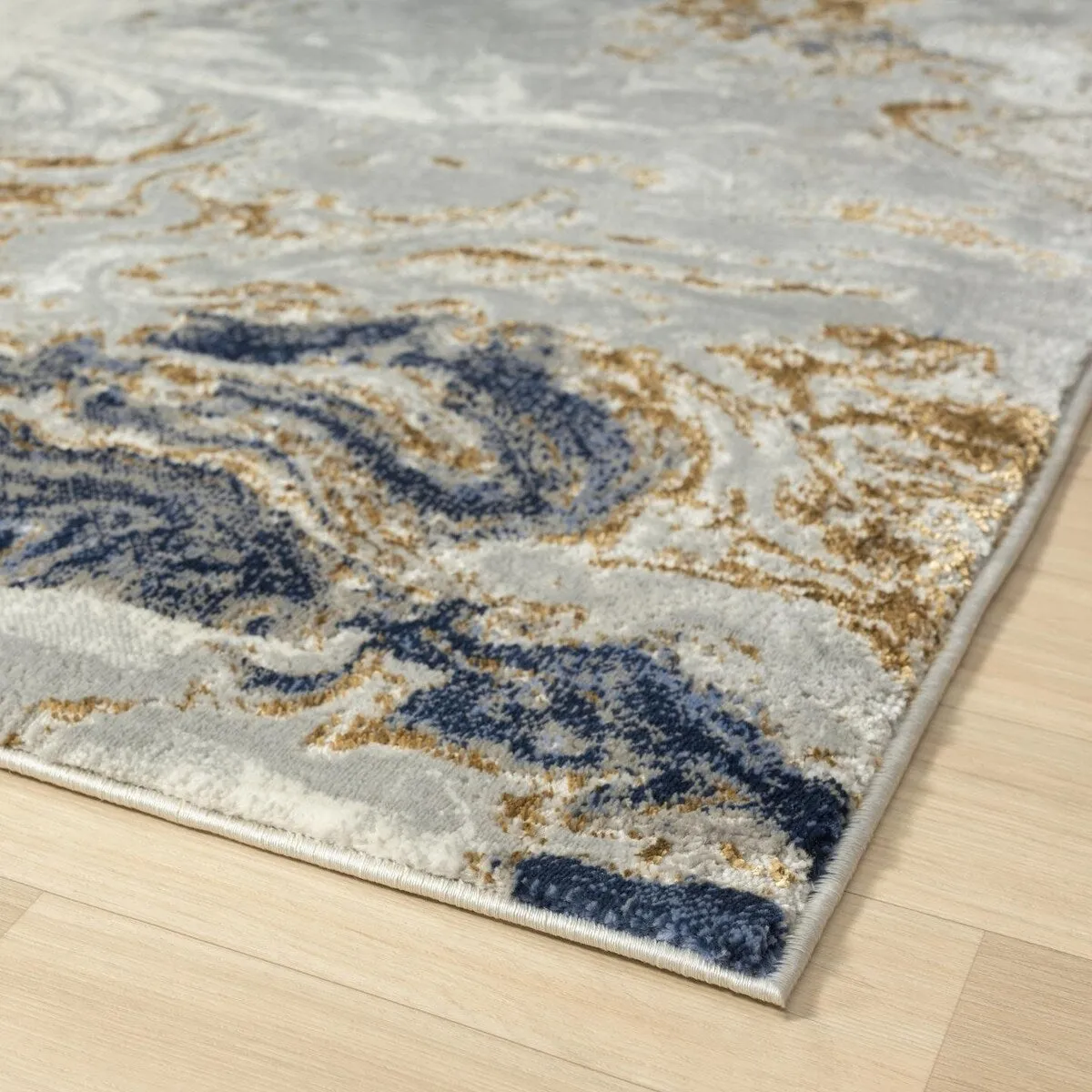 Luxe Weavers Marble Abstract Area Rug. Non-Shedding Carpet