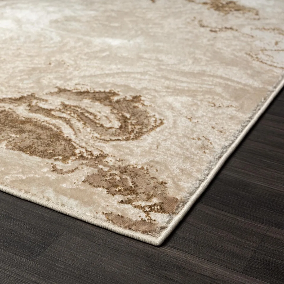 Luxe Weavers Marble Abstract Area Rug. Non-Shedding Carpet