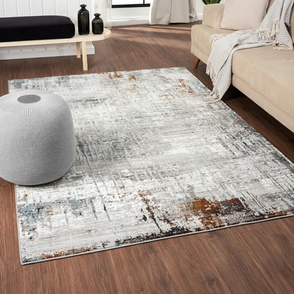 Luxe Weavers Modern Abstract Indoor Area Rug for Living Room and Bedroom
