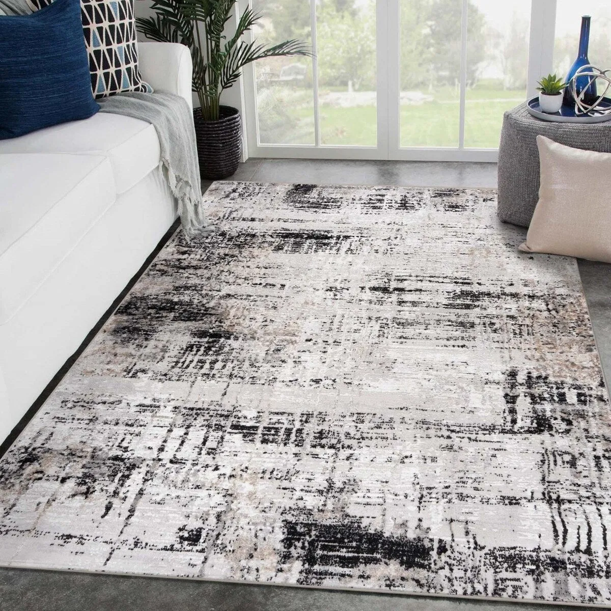 Luxe Weavers Modern Abstract Indoor Area Rug for Living Room and Bedroom