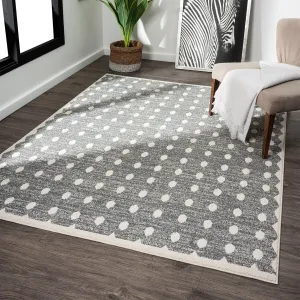 Luxe Weavers Modern Geometric Dots Area Rug. Indoor Carpet