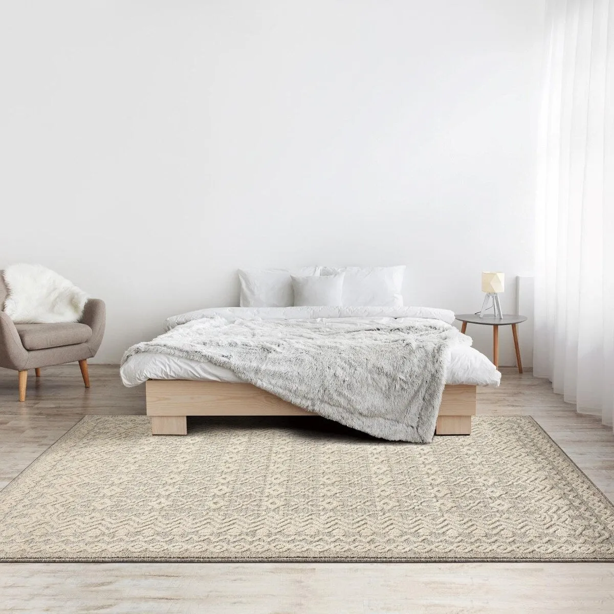 Luxe Weavers Moroccan Trellis Area Rug. Modern Floral Stain Resistant Carpet
