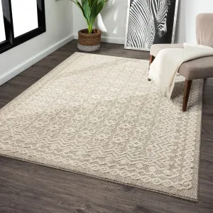 Luxe Weavers Moroccan Trellis Area Rug. Modern Floral Stain Resistant Carpet
