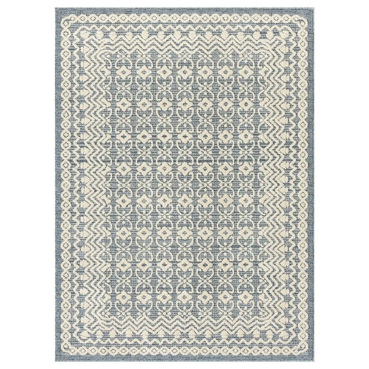 Luxe Weavers Moroccan Trellis Area Rug. Modern Floral Stain Resistant Carpet