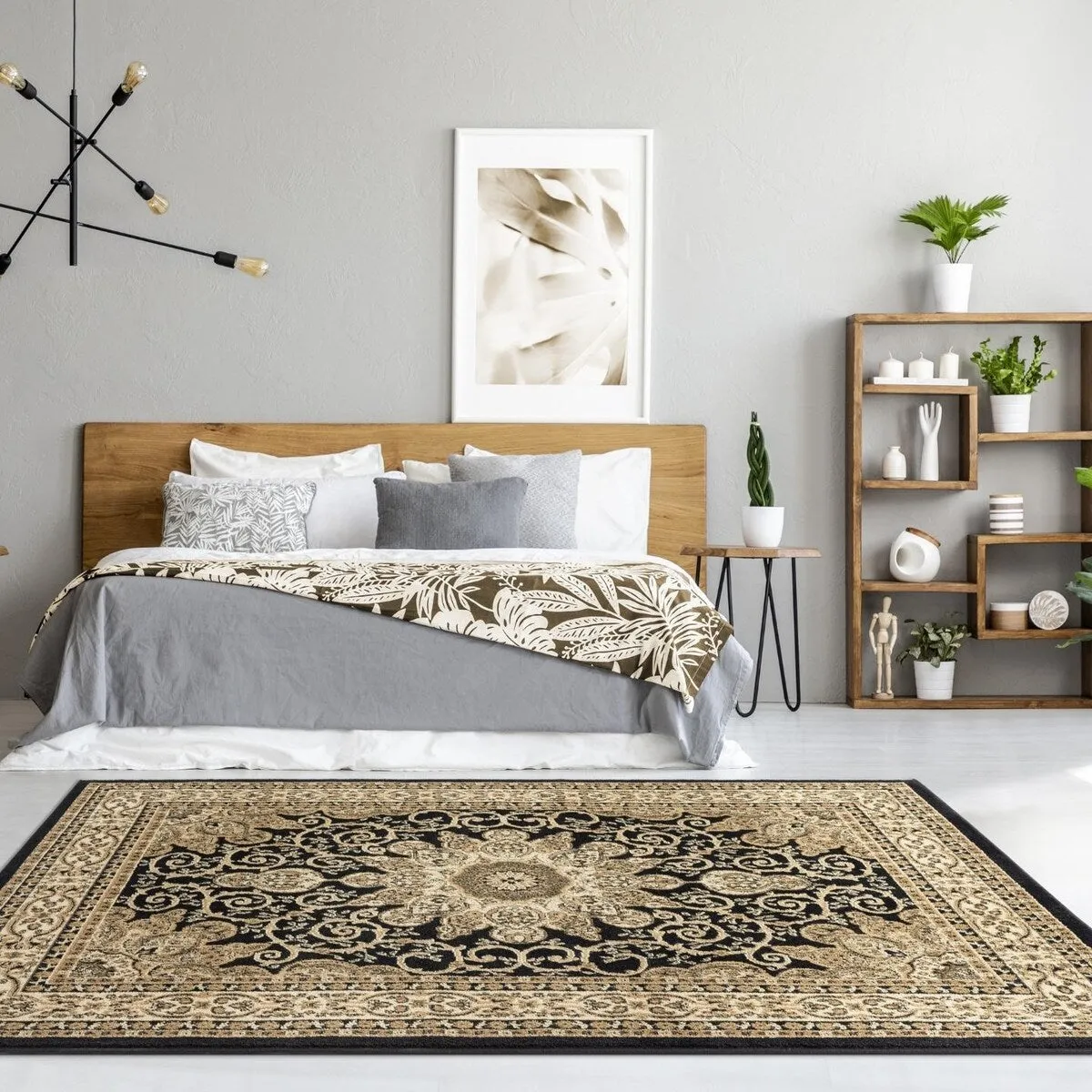 Luxe Weavers Oriental Floral Medallion Area Rug. Indoor Floor Cover