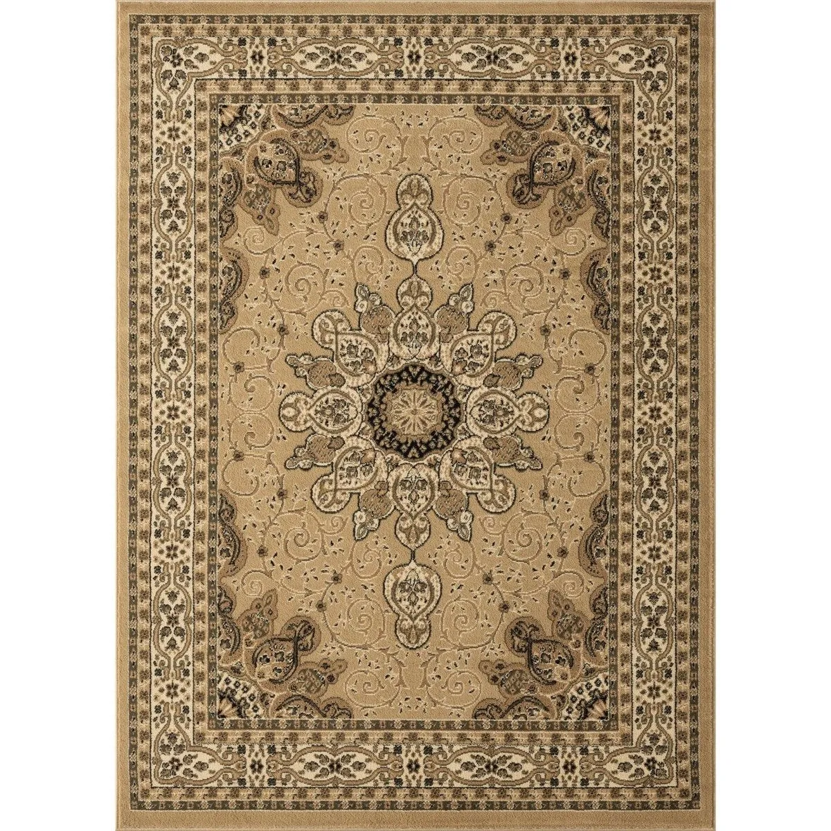 Luxe Weavers Oriental Floral Medallion Area Rug. Indoor Floor Cover