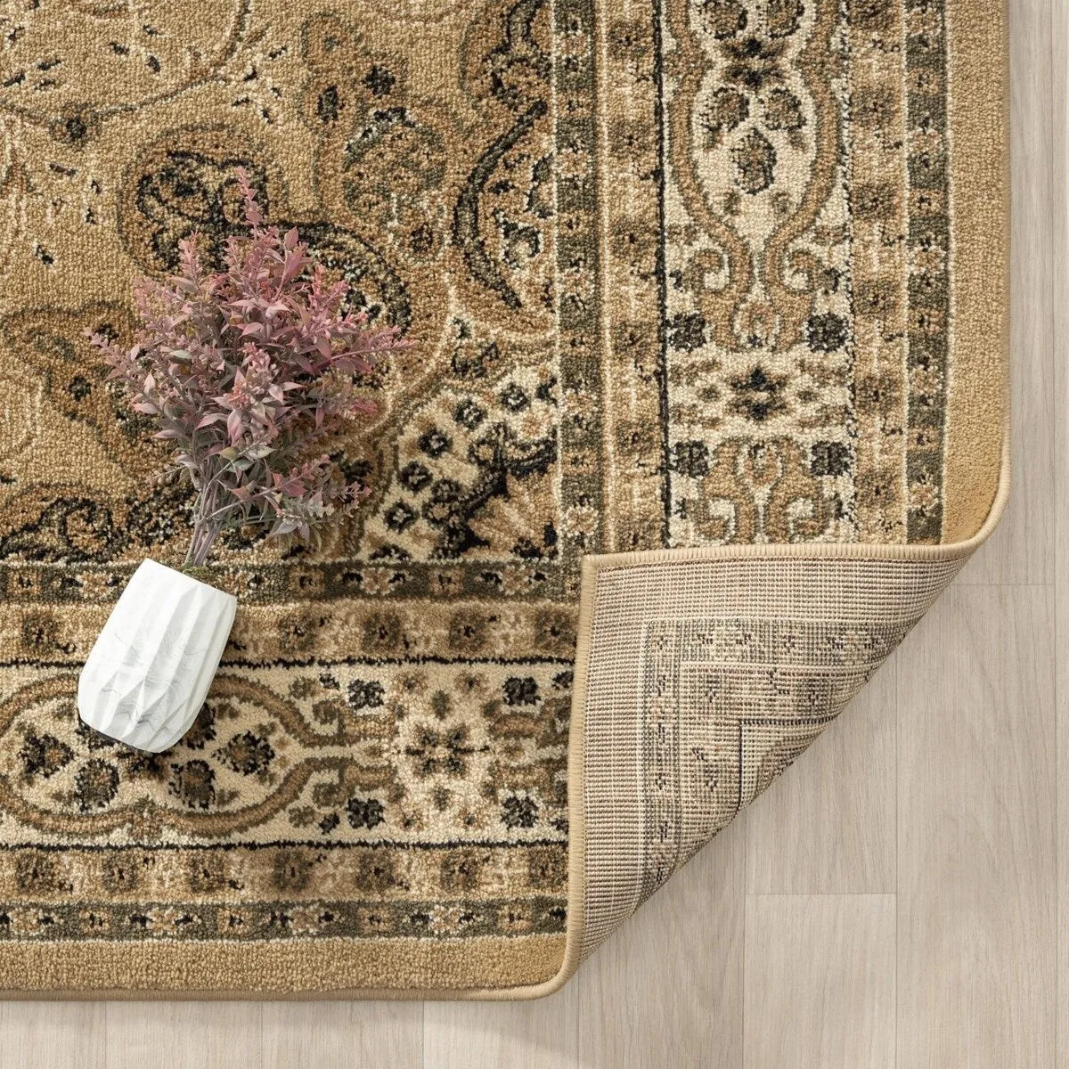 Luxe Weavers Oriental Floral Medallion Area Rug. Indoor Floor Cover