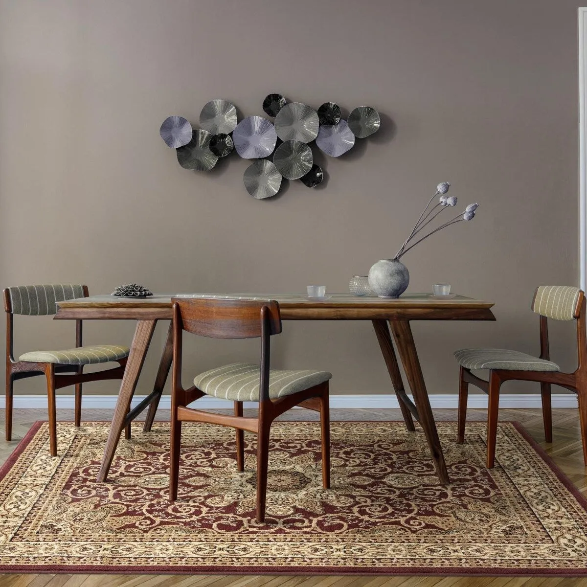 Luxe Weavers Oriental Floral Medallion Area Rug. Indoor Floor Cover