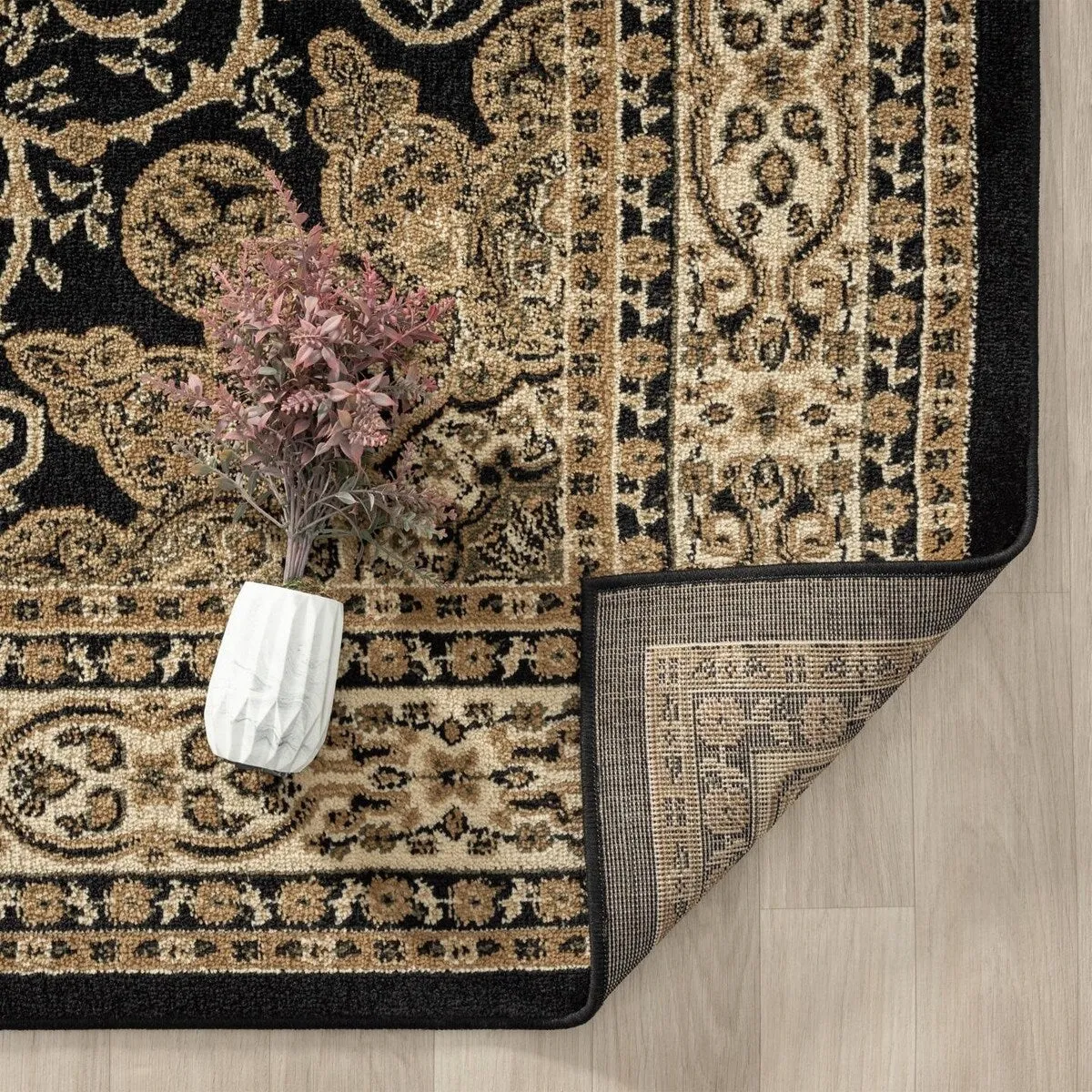 Luxe Weavers Oriental Floral Medallion Area Rug. Indoor Floor Cover