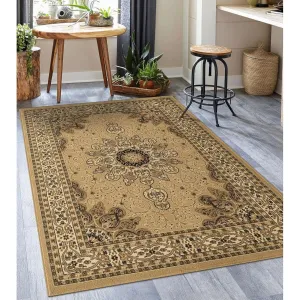 Luxe Weavers Oriental Floral Medallion Area Rug. Indoor Floor Cover