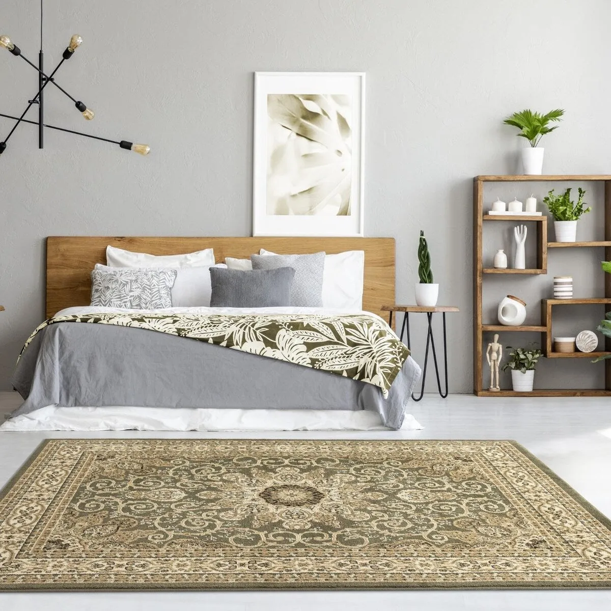 Luxe Weavers Oriental Floral Medallion Area Rug. Indoor Floor Cover