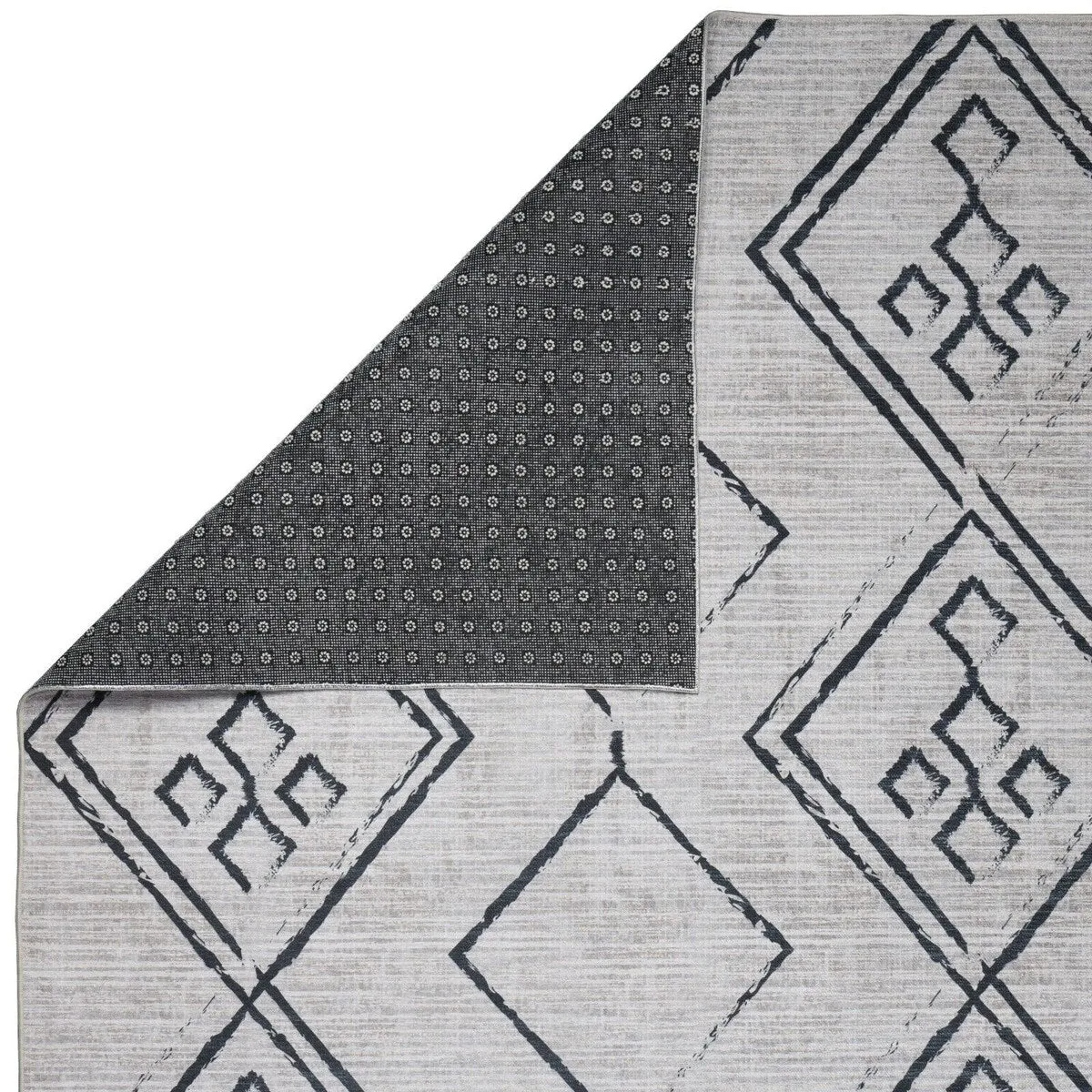 Machine Washable-Eco-Friendly Area Rug With Non-Slip Backing Aspen Tribal Moroccan Bohemian Design