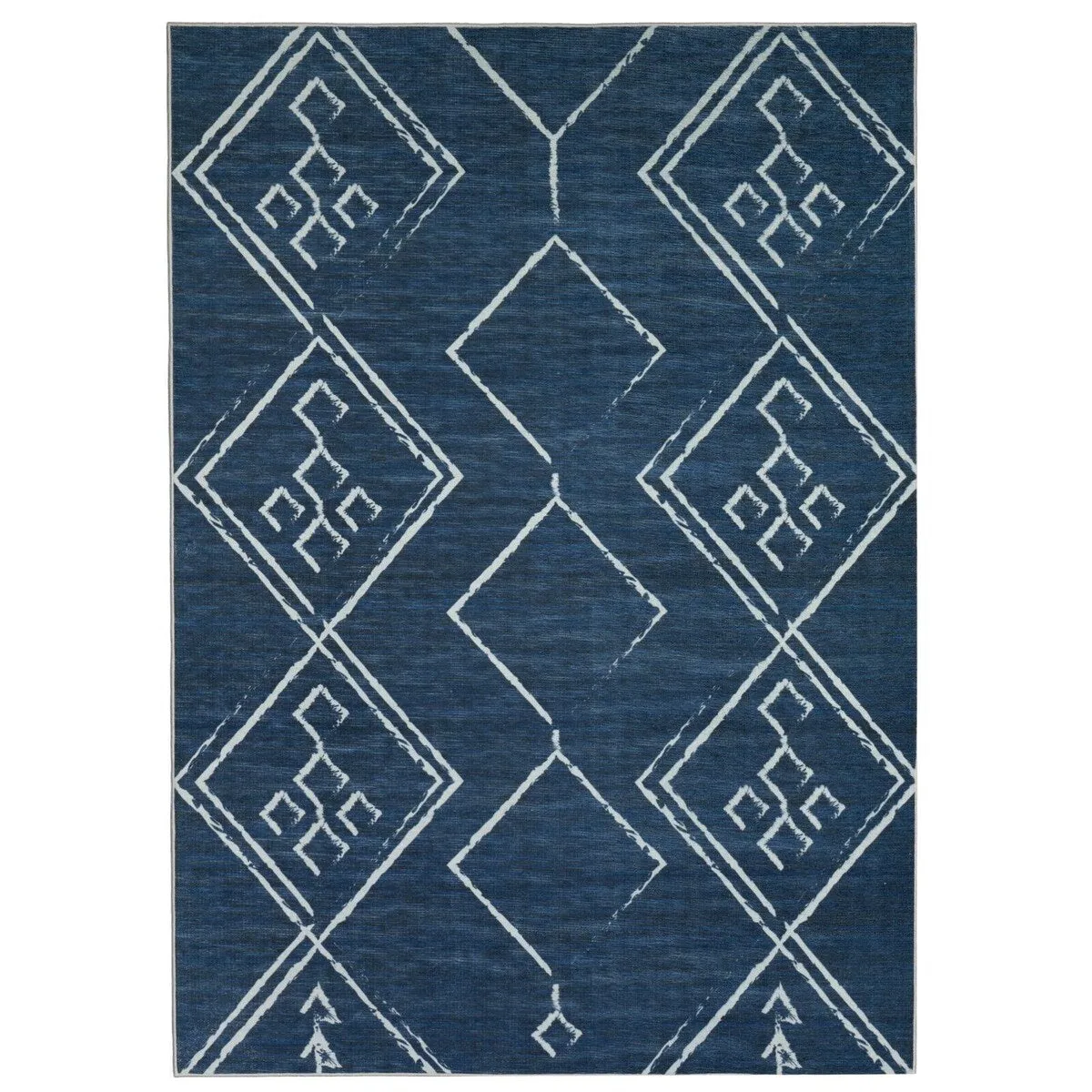 Machine Washable-Eco-Friendly Area Rug With Non-Slip Backing Aspen Tribal Moroccan Bohemian Design