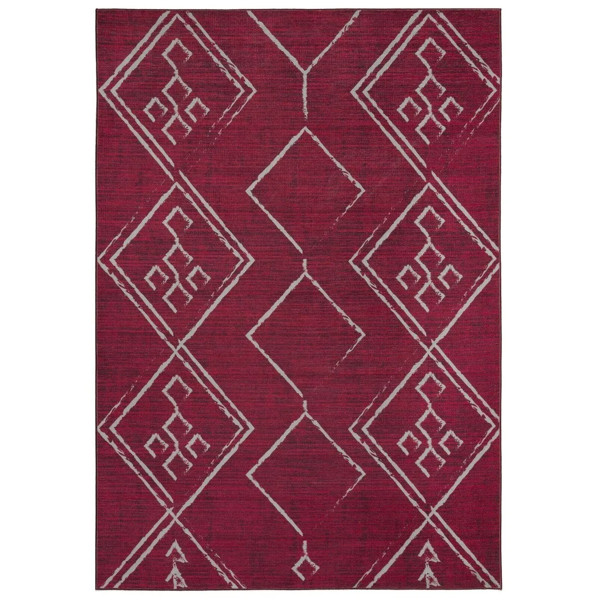 Machine Washable-Eco-Friendly Area Rug With Non-Slip Backing Aspen Tribal Moroccan Bohemian Design