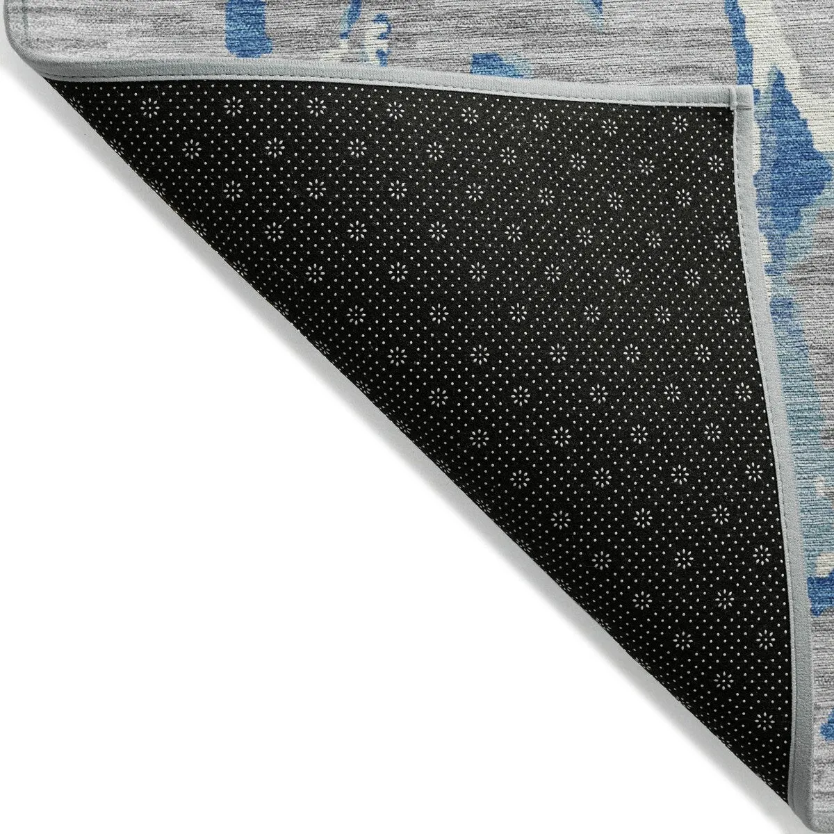 Machine Washable Indoor/ Outdoor Abstract Camo Chantille Rug