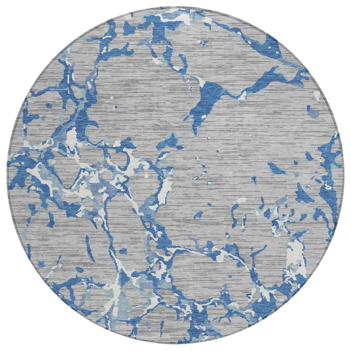 Machine Washable Indoor/ Outdoor Abstract Camo Chantille Rug