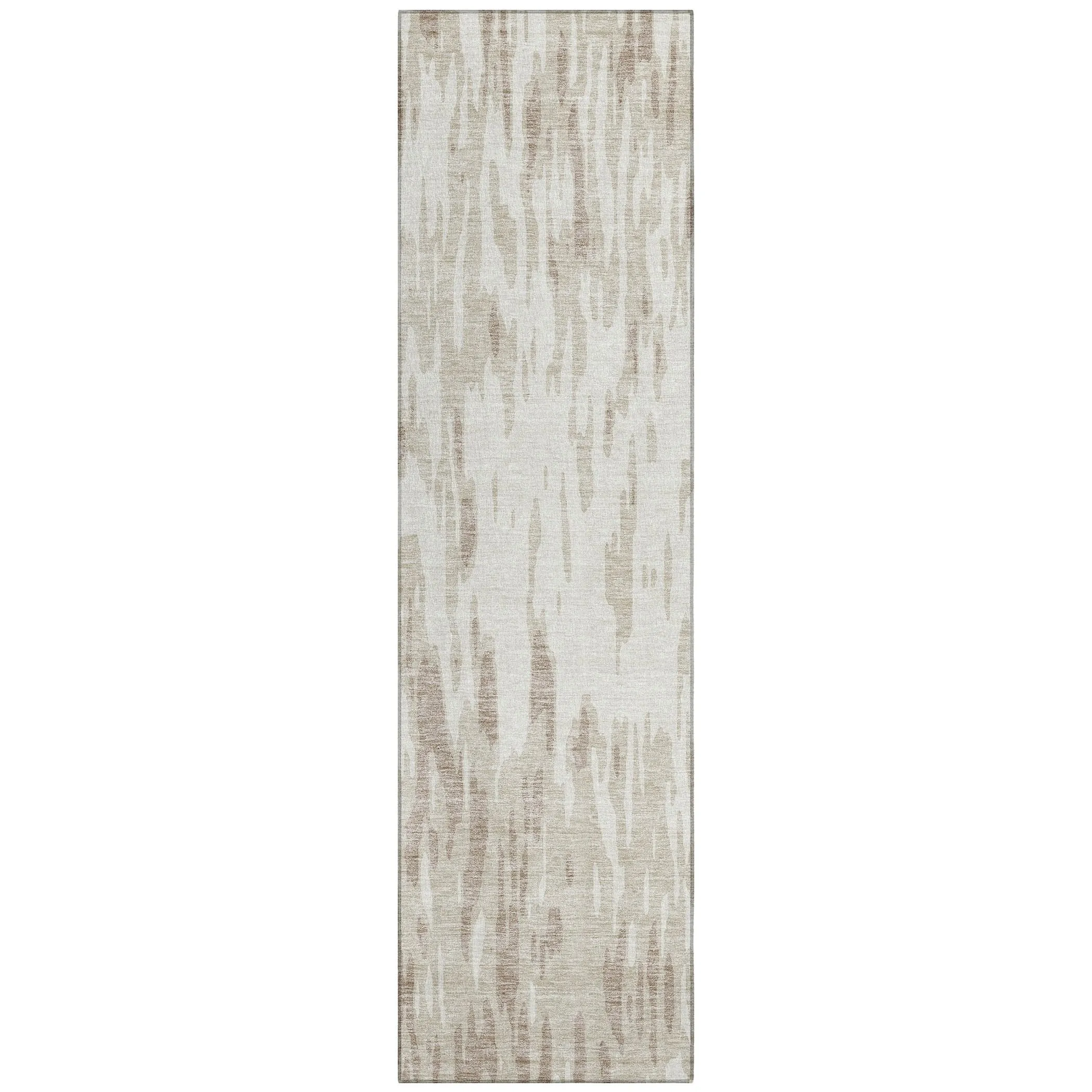 Machine Washable Indoor/ Outdoor Abstract Chantille Rug