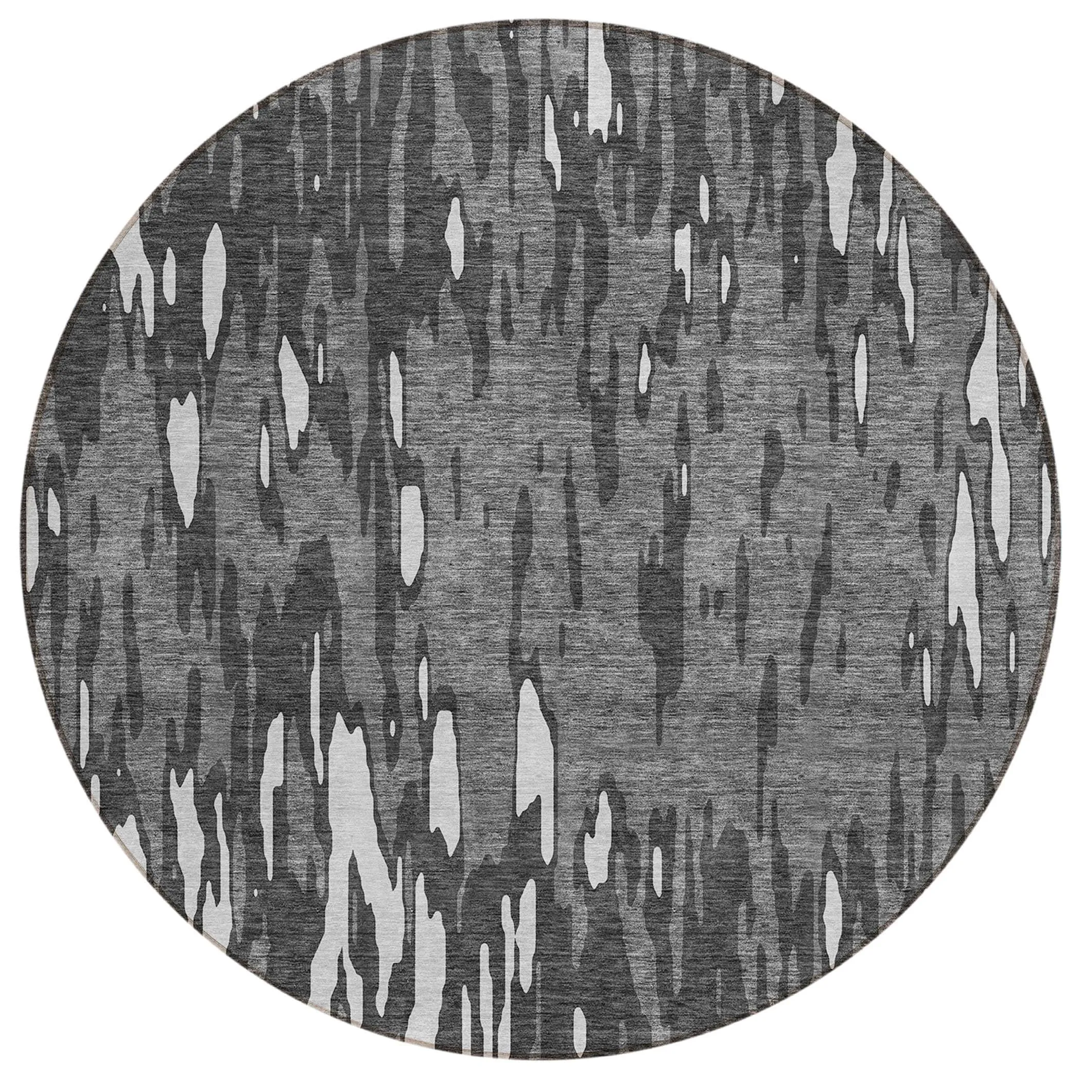 Machine Washable Indoor/ Outdoor Abstract Chantille Rug