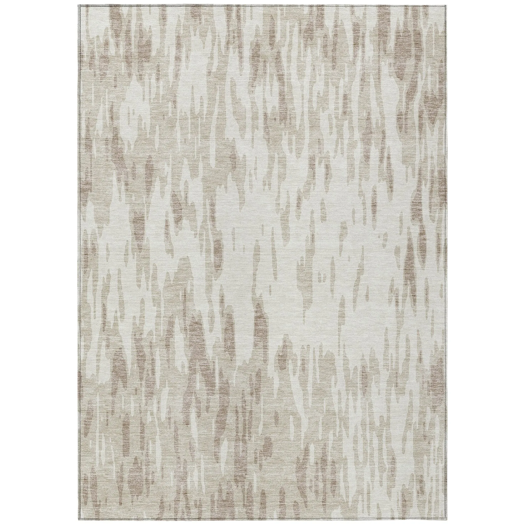 Machine Washable Indoor/ Outdoor Abstract Chantille Rug