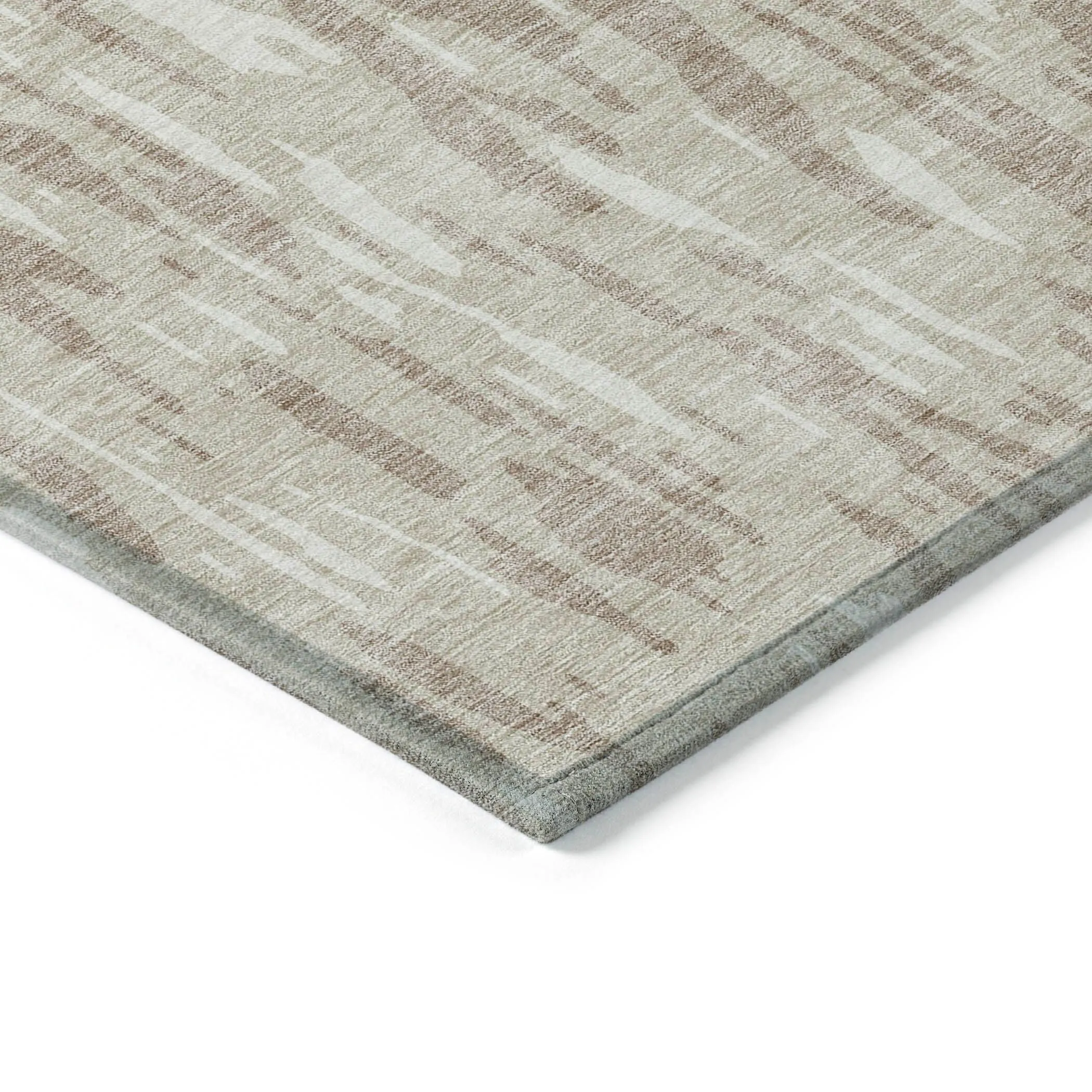 Machine Washable Indoor/ Outdoor Abstract Chantille Rug