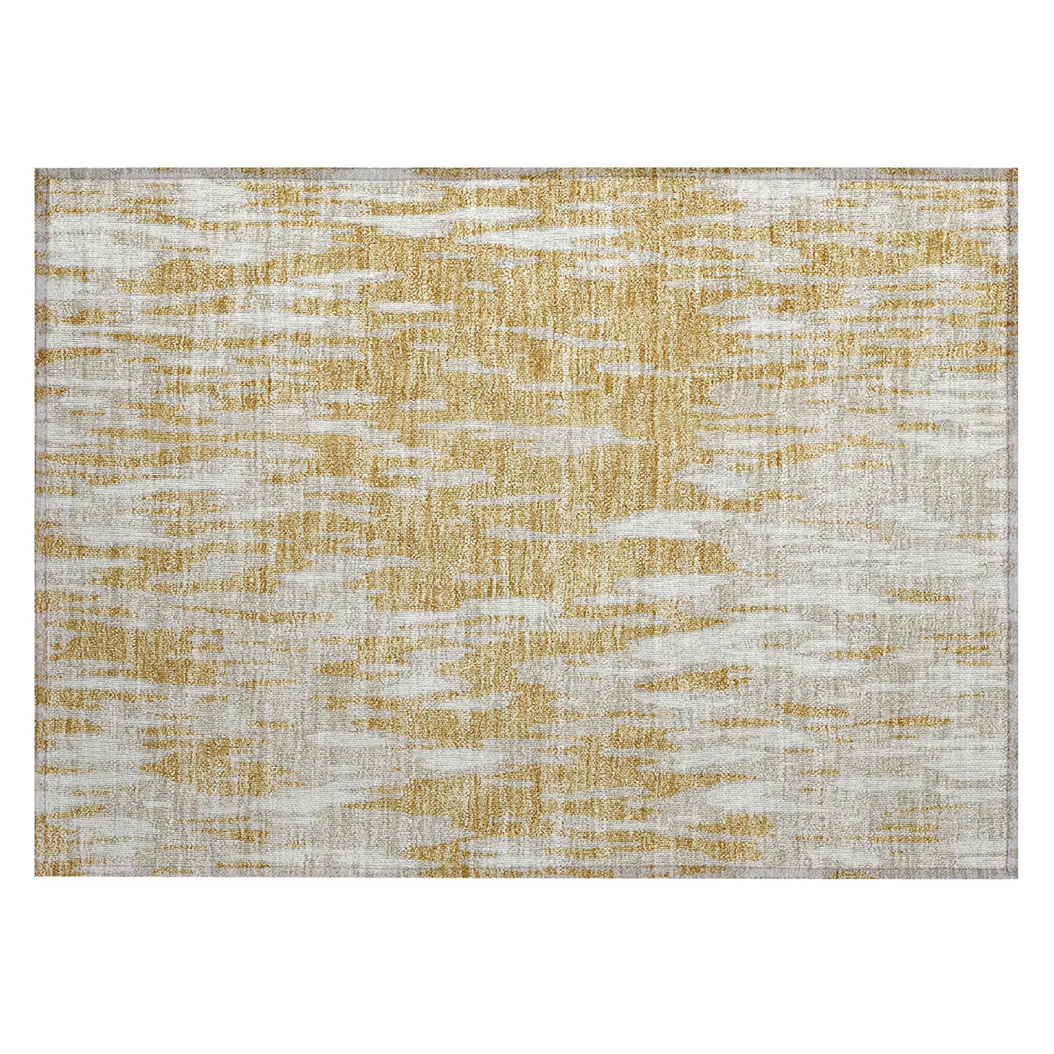 Machine Washable Indoor/ Outdoor Abstract Chantille Rug