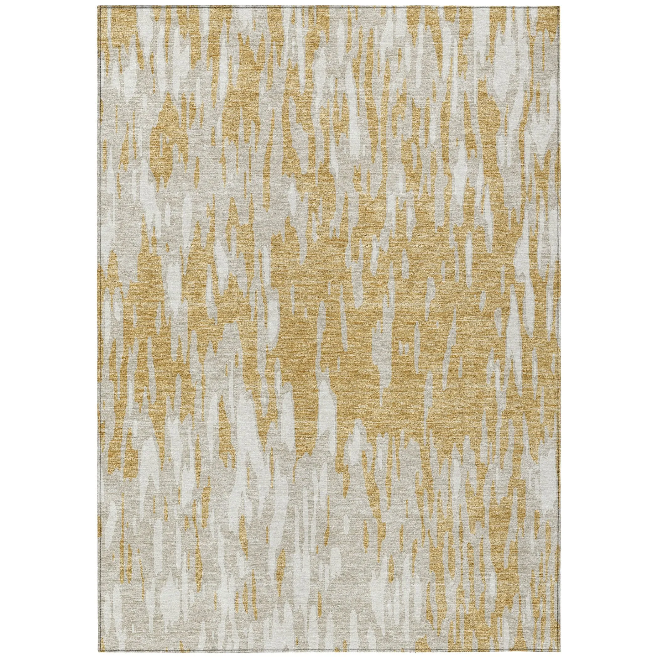Machine Washable Indoor/ Outdoor Abstract Chantille Rug