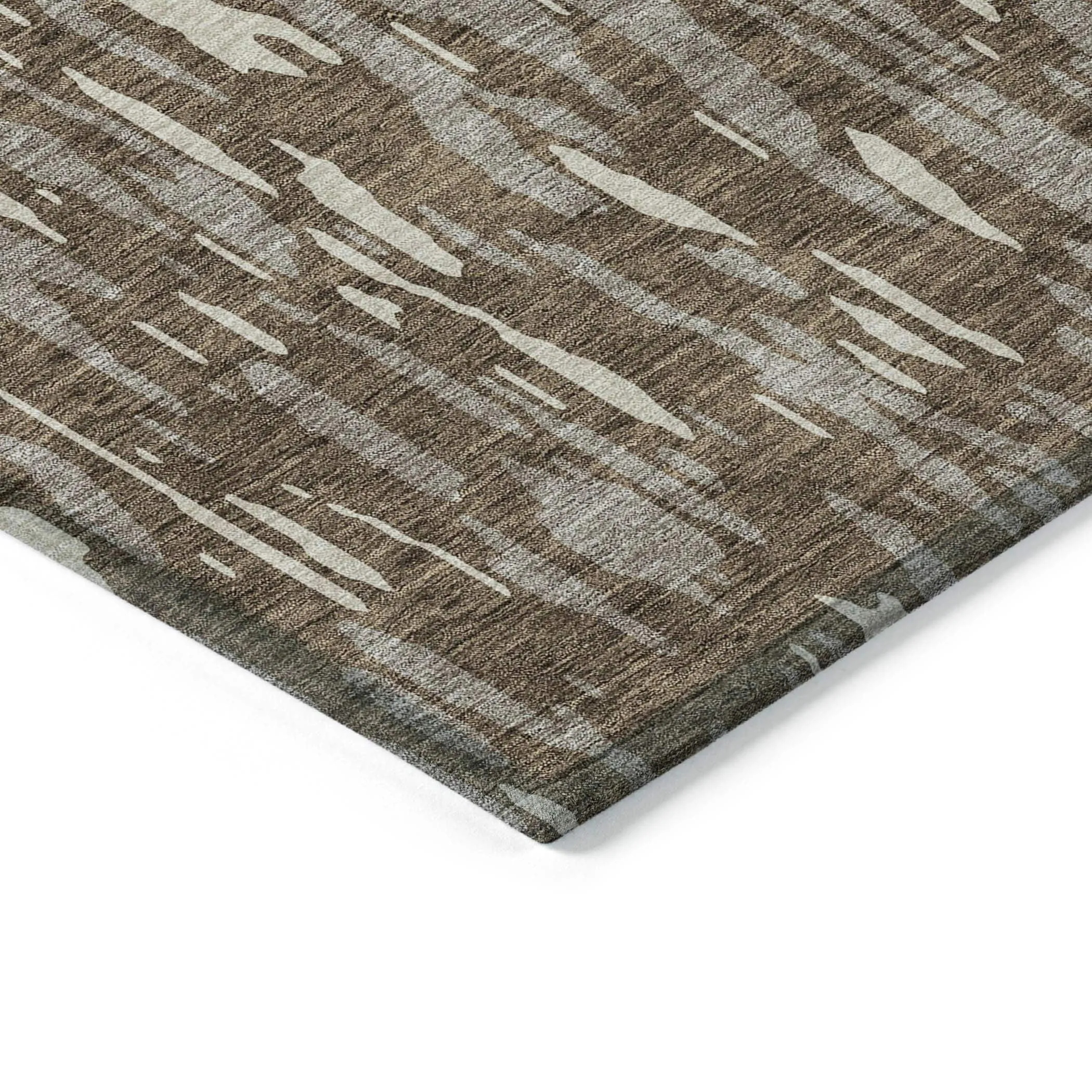 Machine Washable Indoor/ Outdoor Abstract Chantille Rug