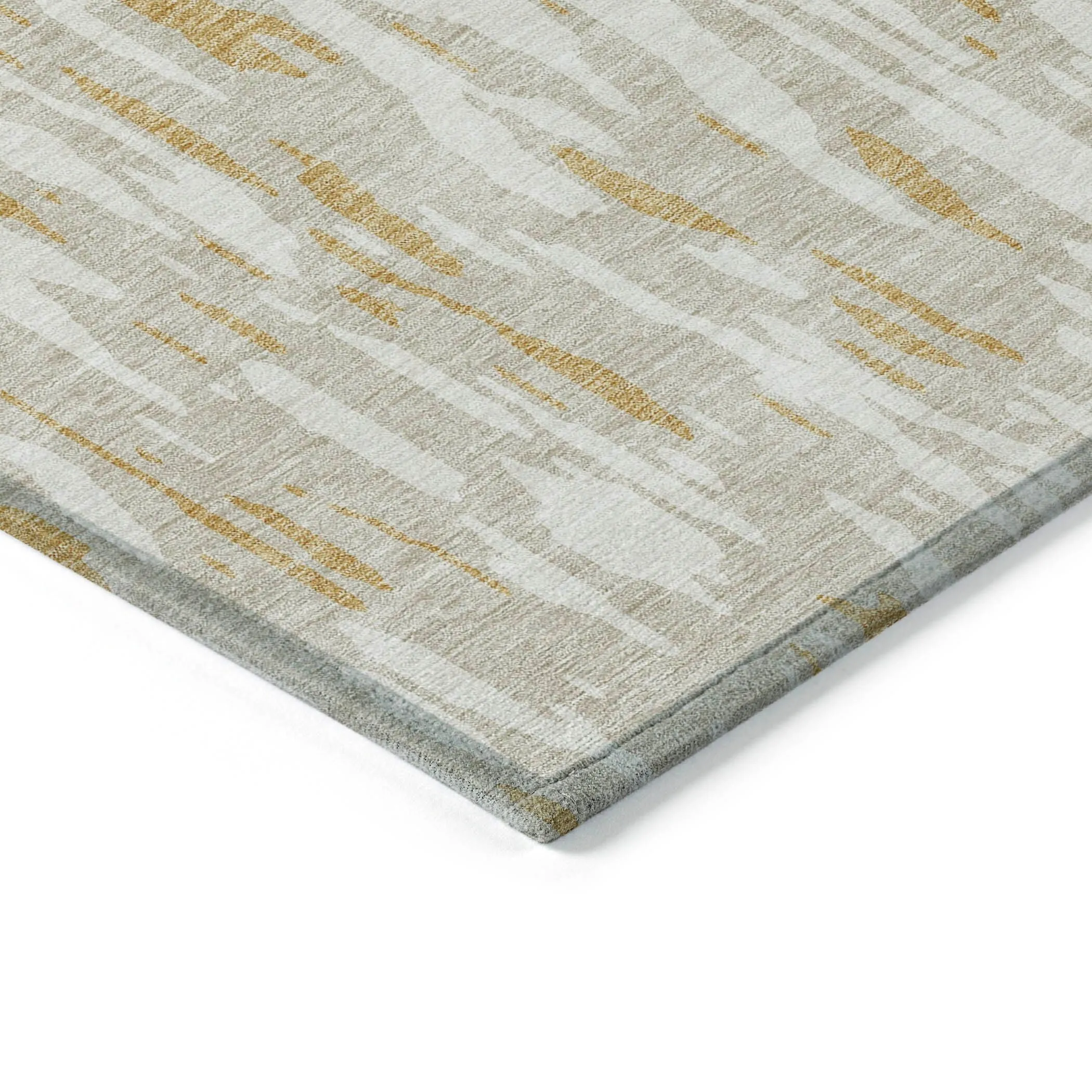 Machine Washable Indoor/ Outdoor Abstract Chantille Rug