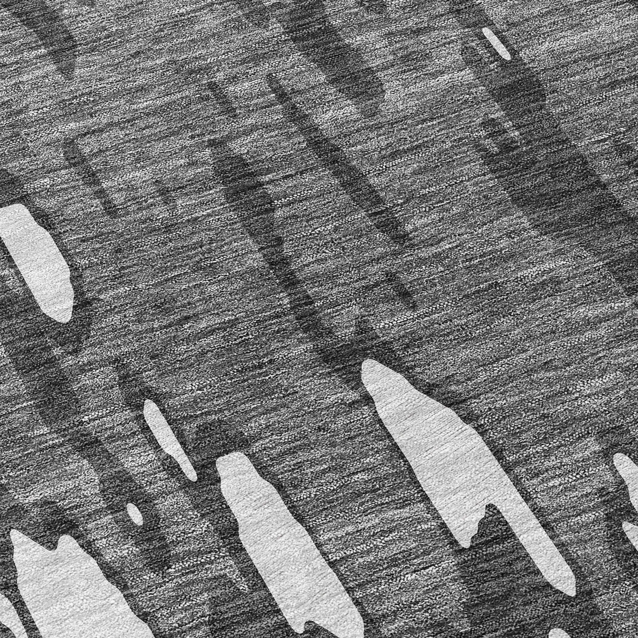 Machine Washable Indoor/ Outdoor Abstract Chantille Rug