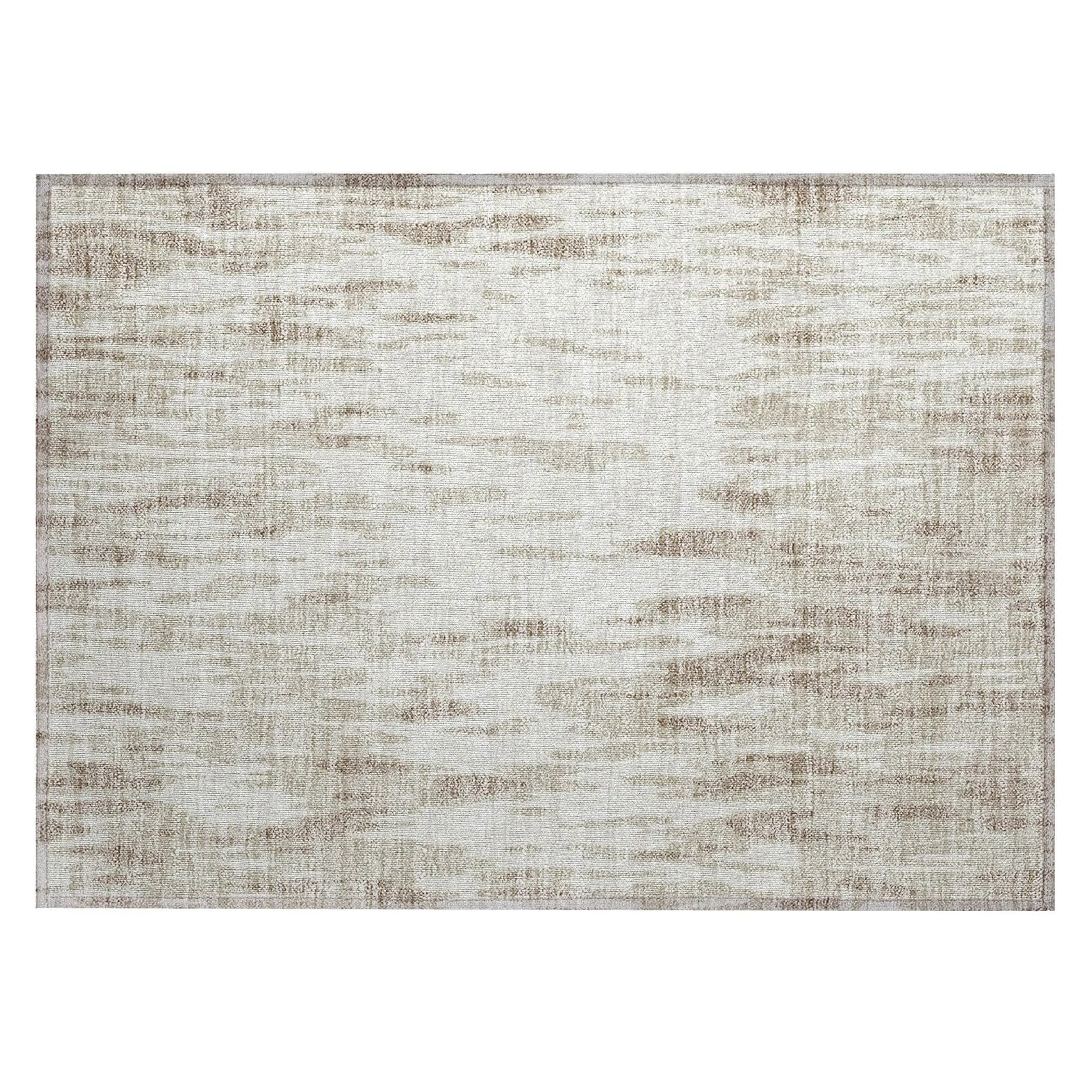 Machine Washable Indoor/ Outdoor Abstract Chantille Rug