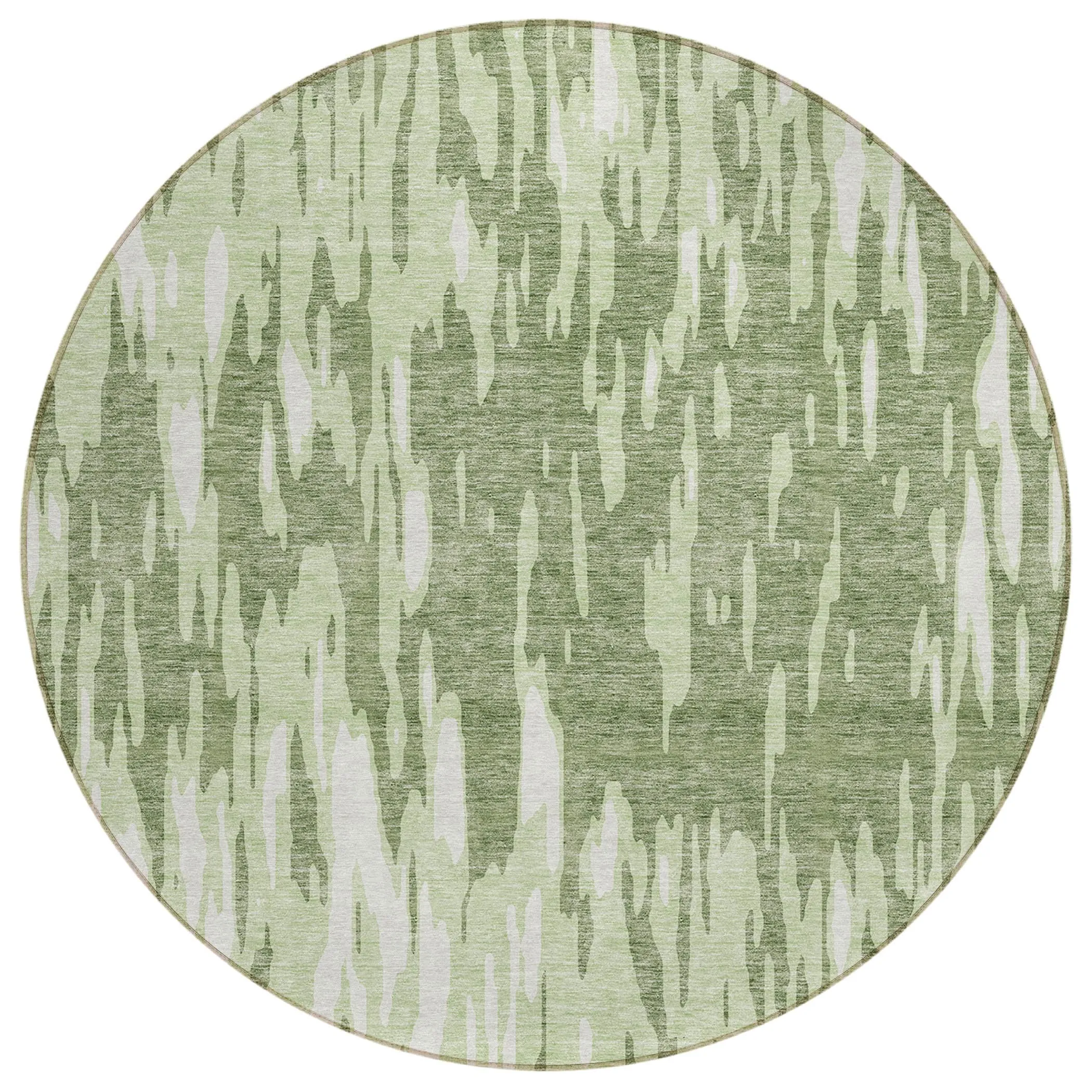 Machine Washable Indoor/ Outdoor Abstract Chantille Rug