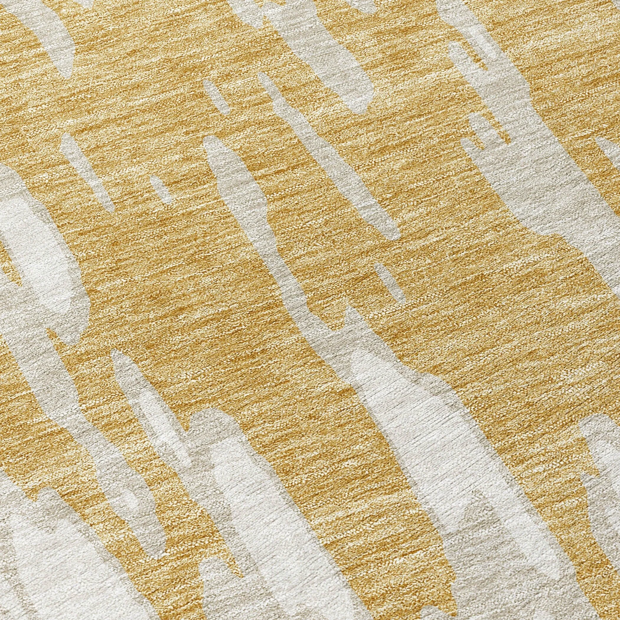 Machine Washable Indoor/ Outdoor Abstract Chantille Rug