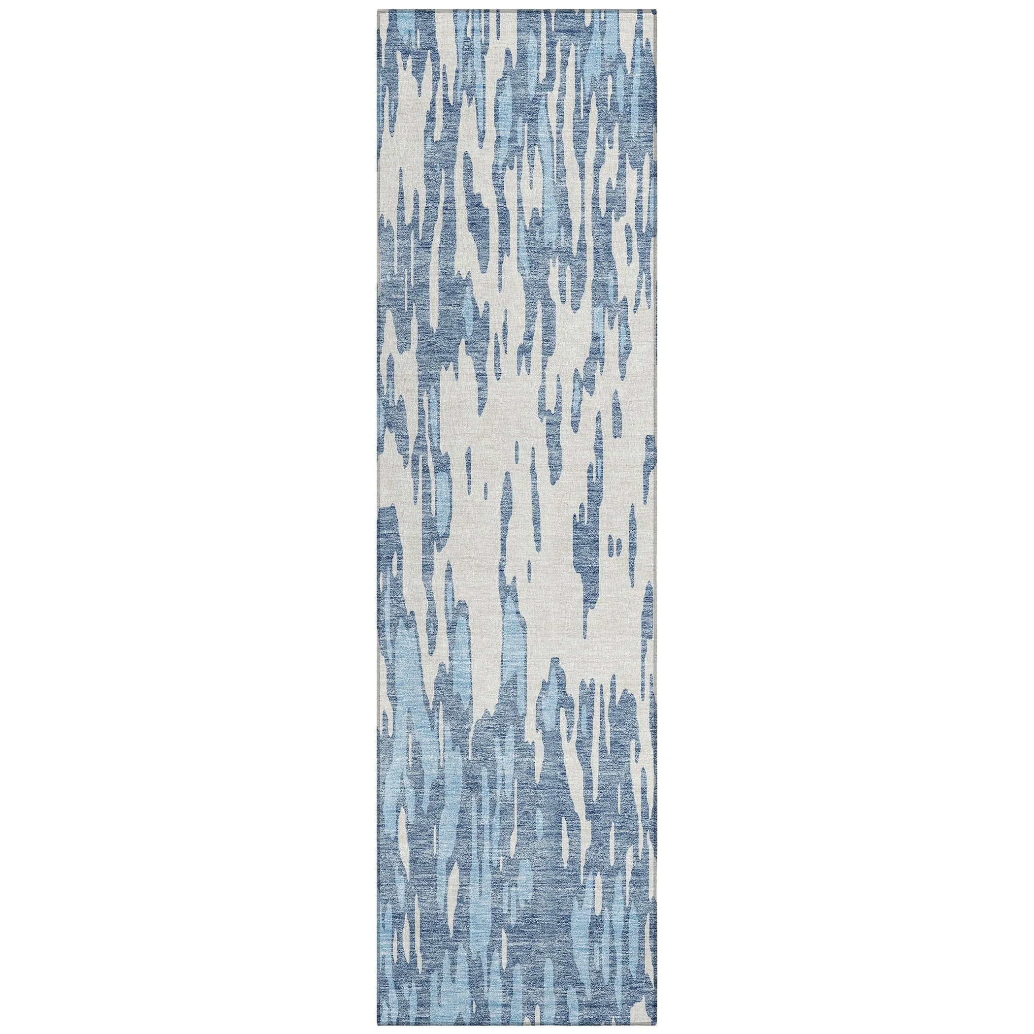 Machine Washable Indoor/ Outdoor Abstract Chantille Rug