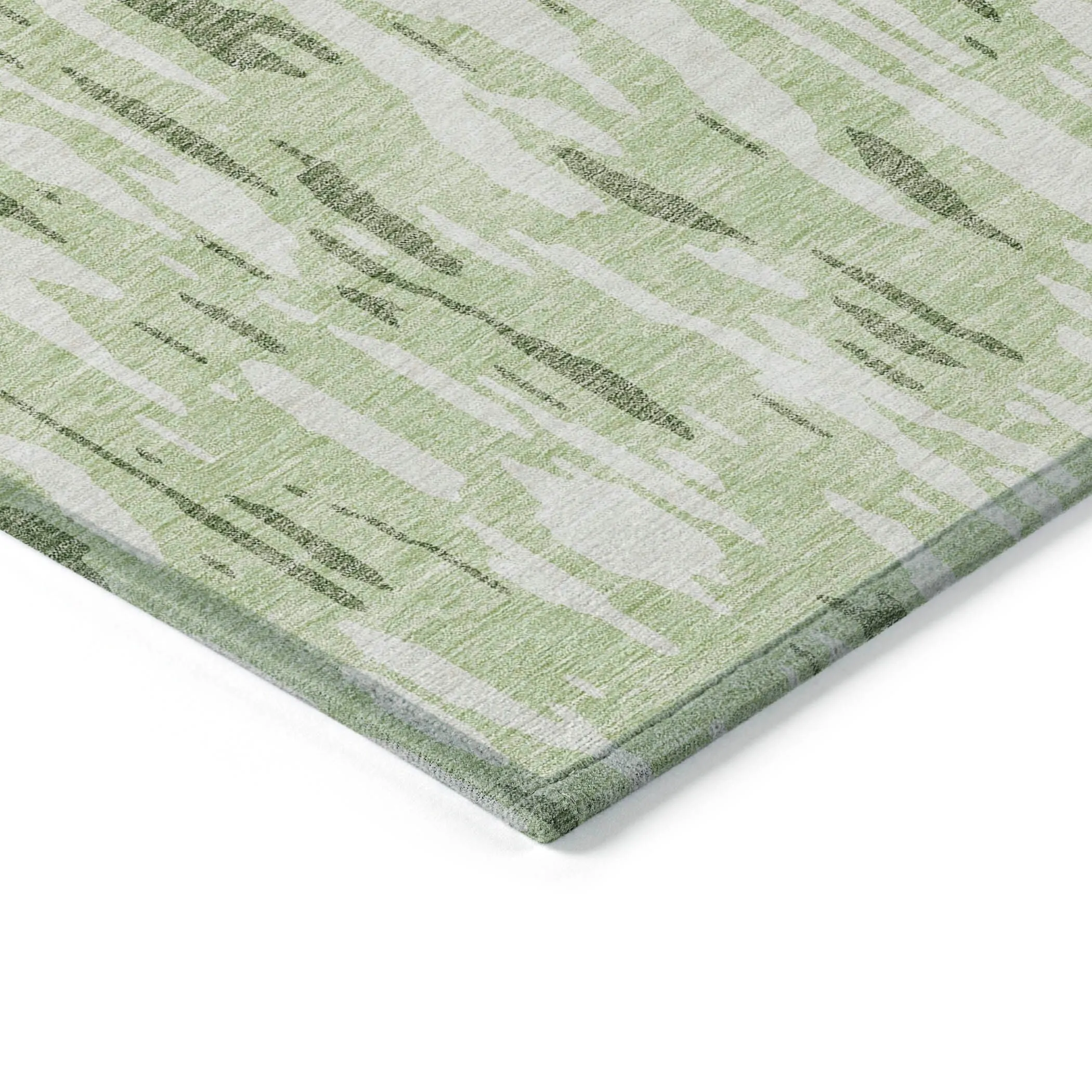 Machine Washable Indoor/ Outdoor Abstract Chantille Rug