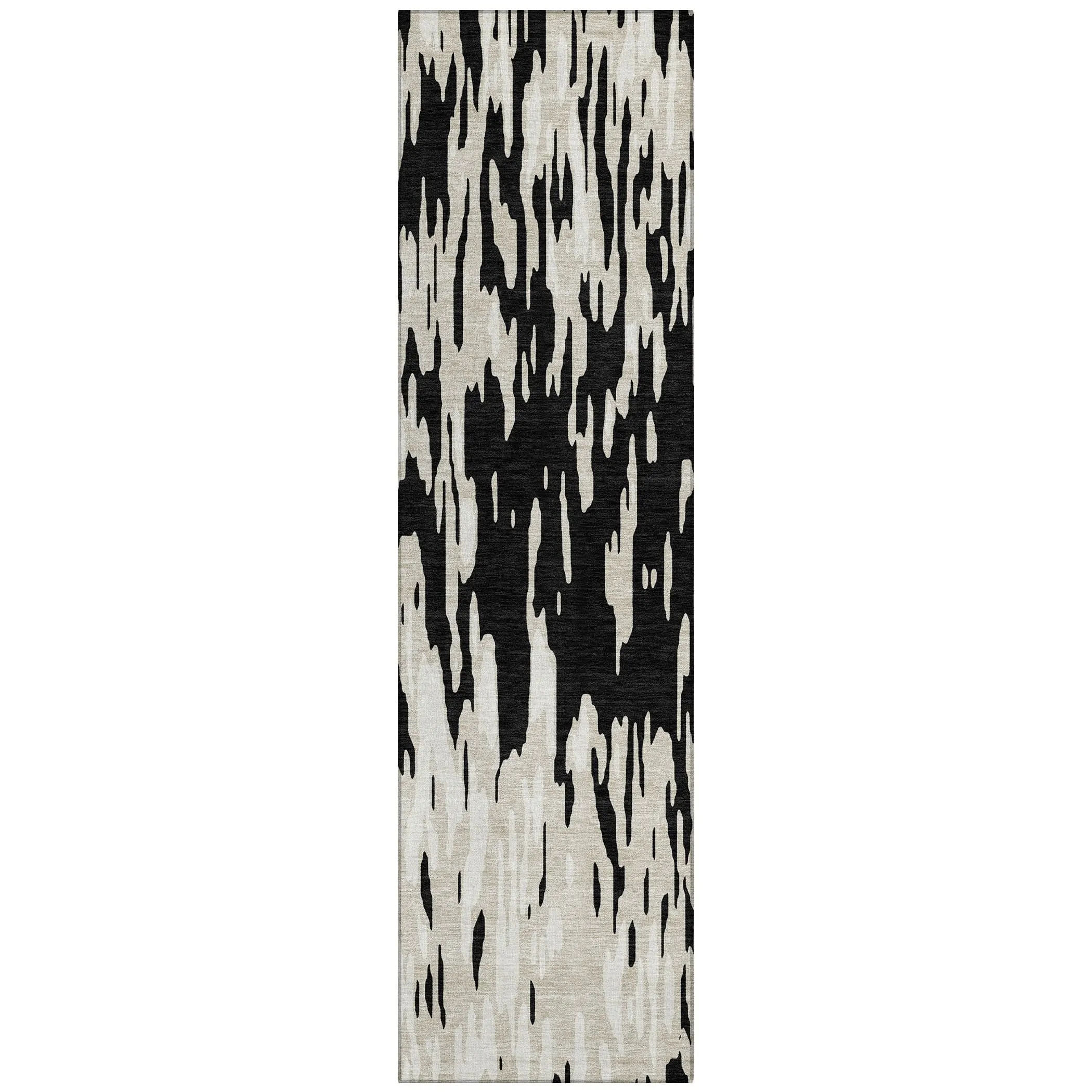 Machine Washable Indoor/ Outdoor Abstract Chantille Rug
