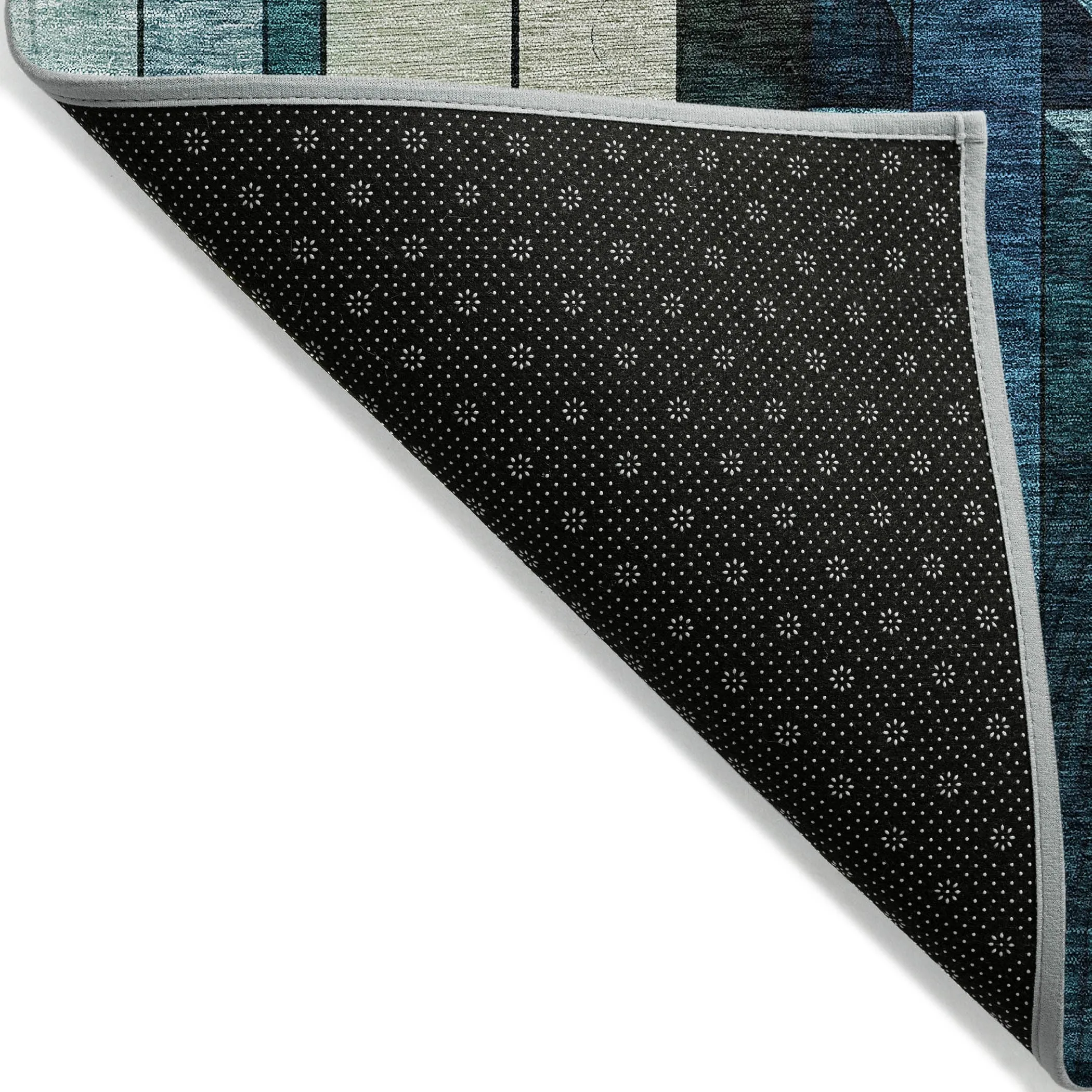 Machine Washable Indoor/ Outdoor Abstract Deco Chantille Rug