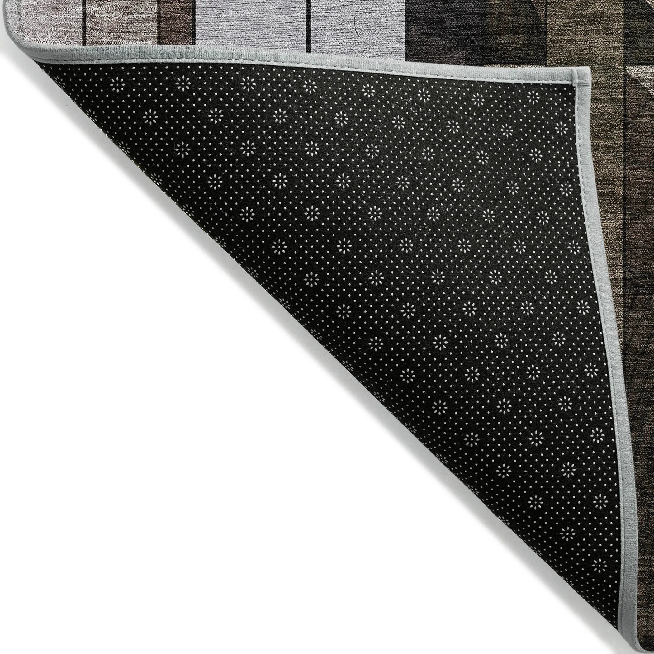 Machine Washable Indoor/ Outdoor Abstract Deco Chantille Rug