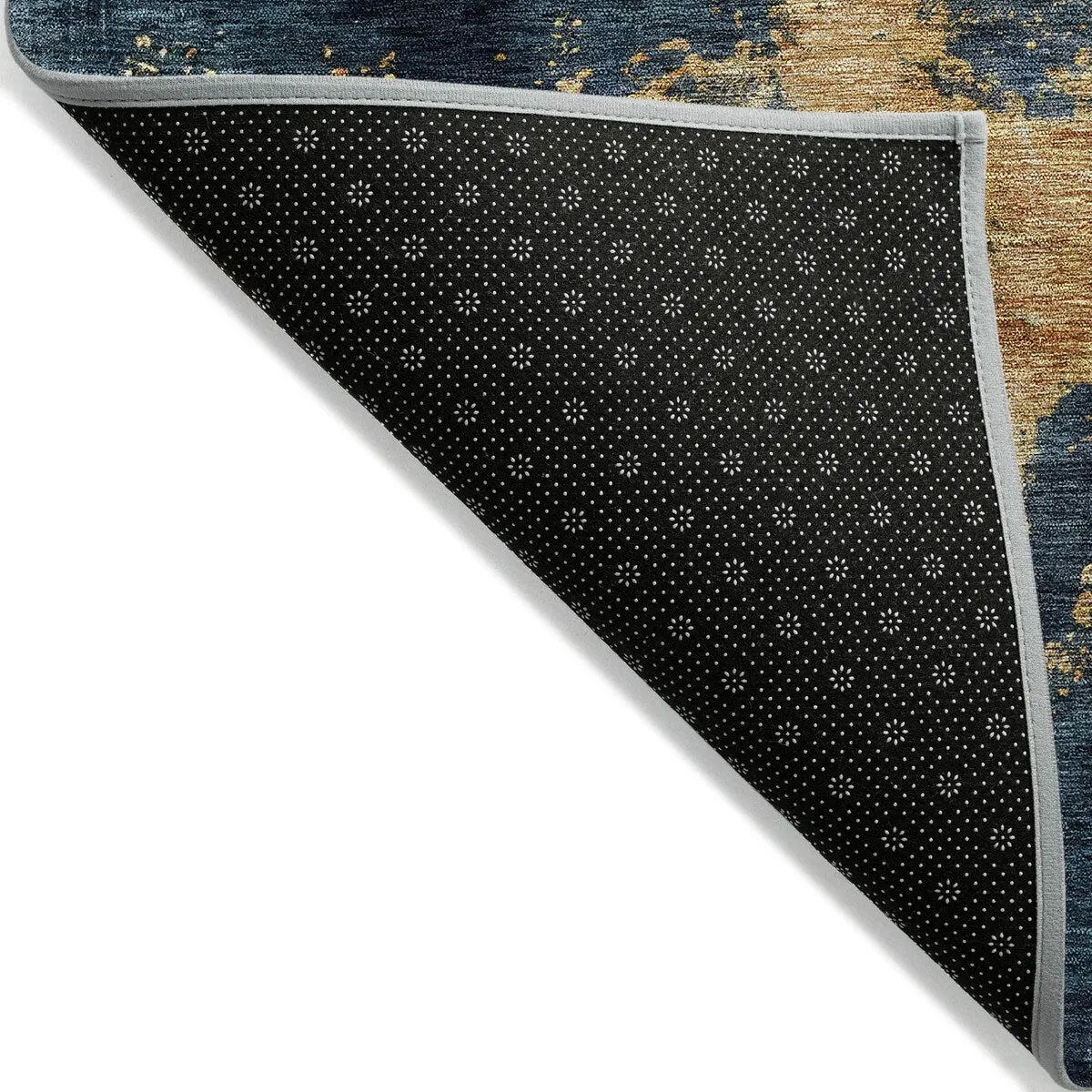Machine Washable Indoor/ Outdoor Abstract Modern Chantille Rug