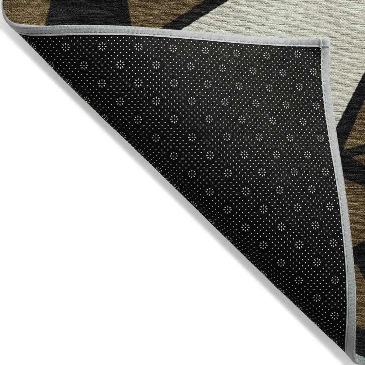 Machine Washable Indoor/ Outdoor Abstract Mosaic Chantille Rug