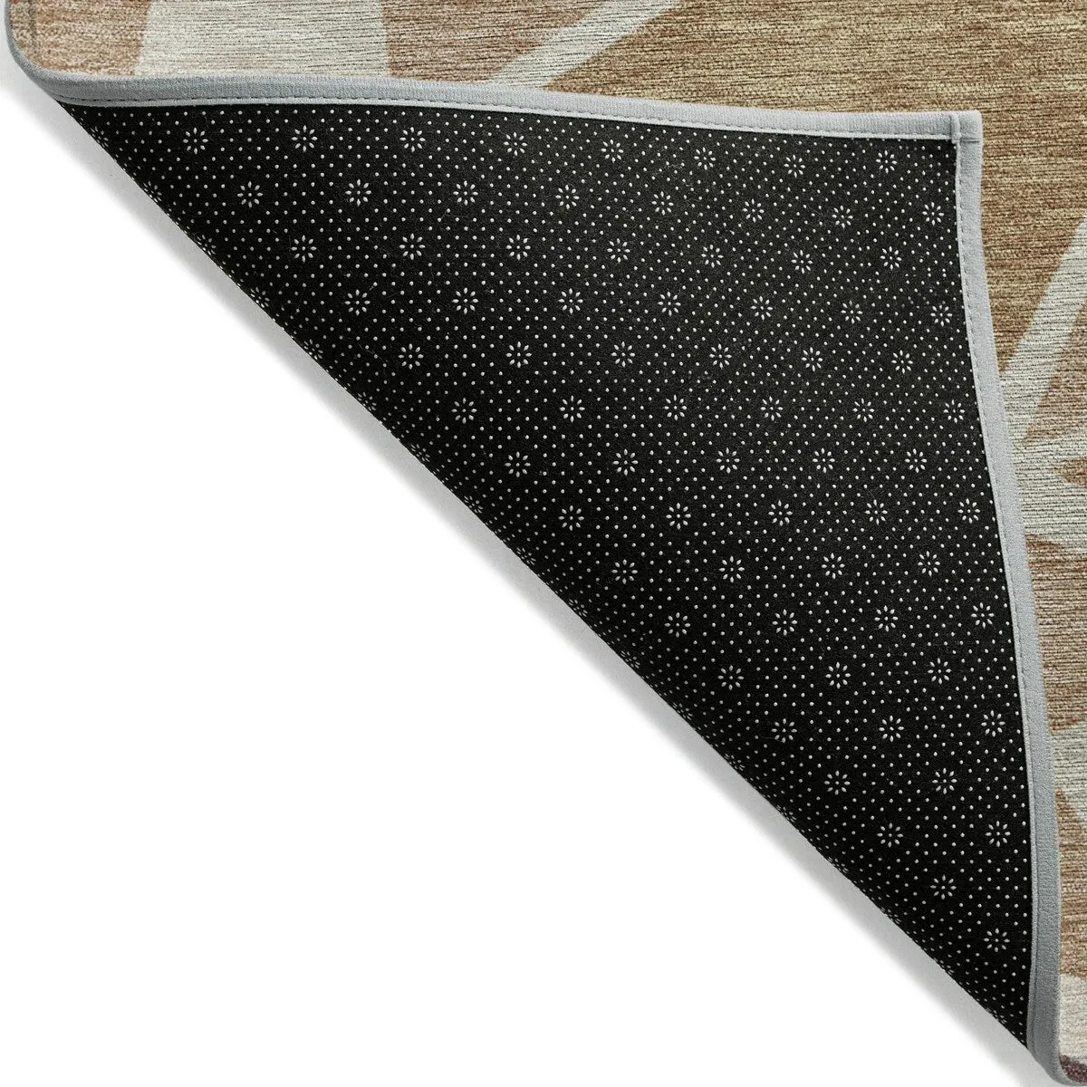 Machine Washable Indoor/ Outdoor Abstract Mosaic Chantille Rug