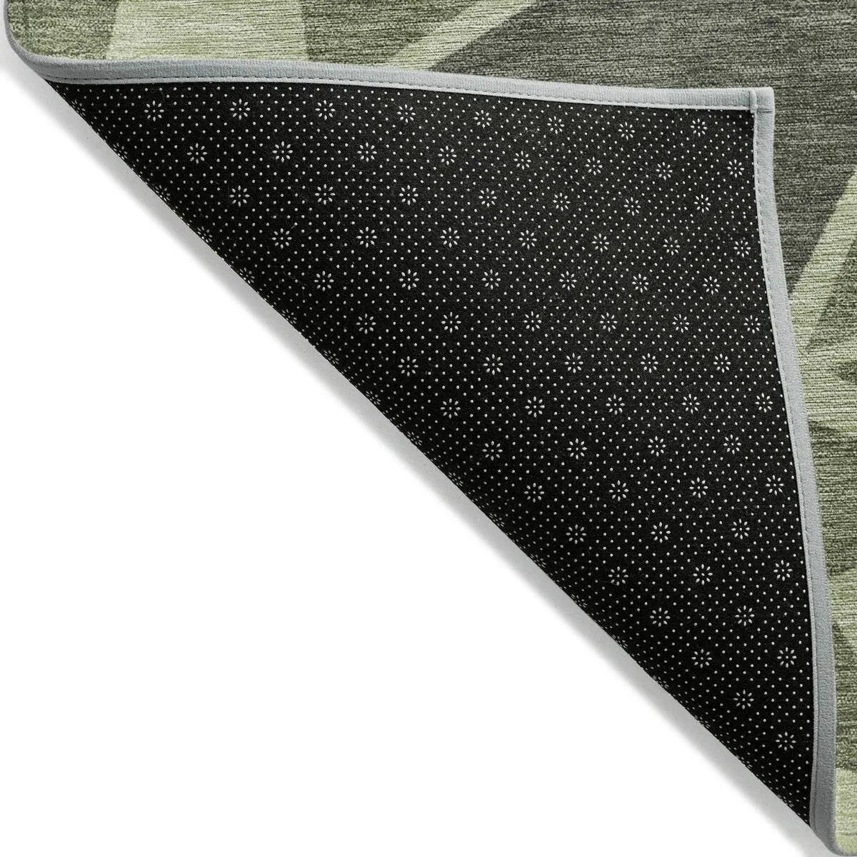 Machine Washable Indoor/ Outdoor Abstract Mosaic Chantille Rug