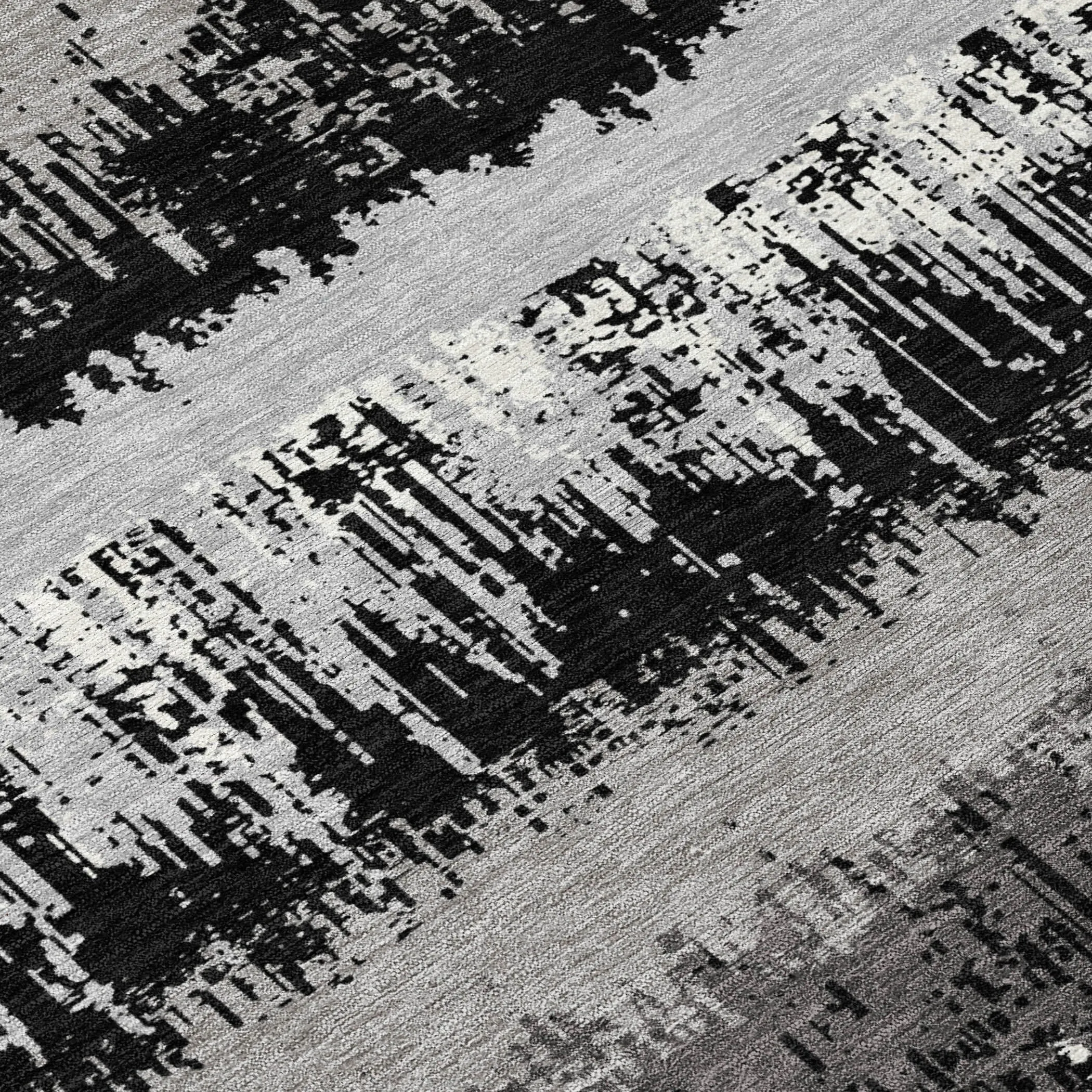 Machine Washable Indoor/ Outdoor Abstract Ombre Chantille Rug