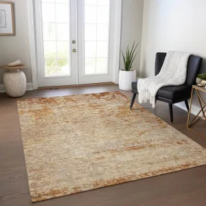 Machine Washable Indoor/ Outdoor Abstract Ombre Chantille Rug