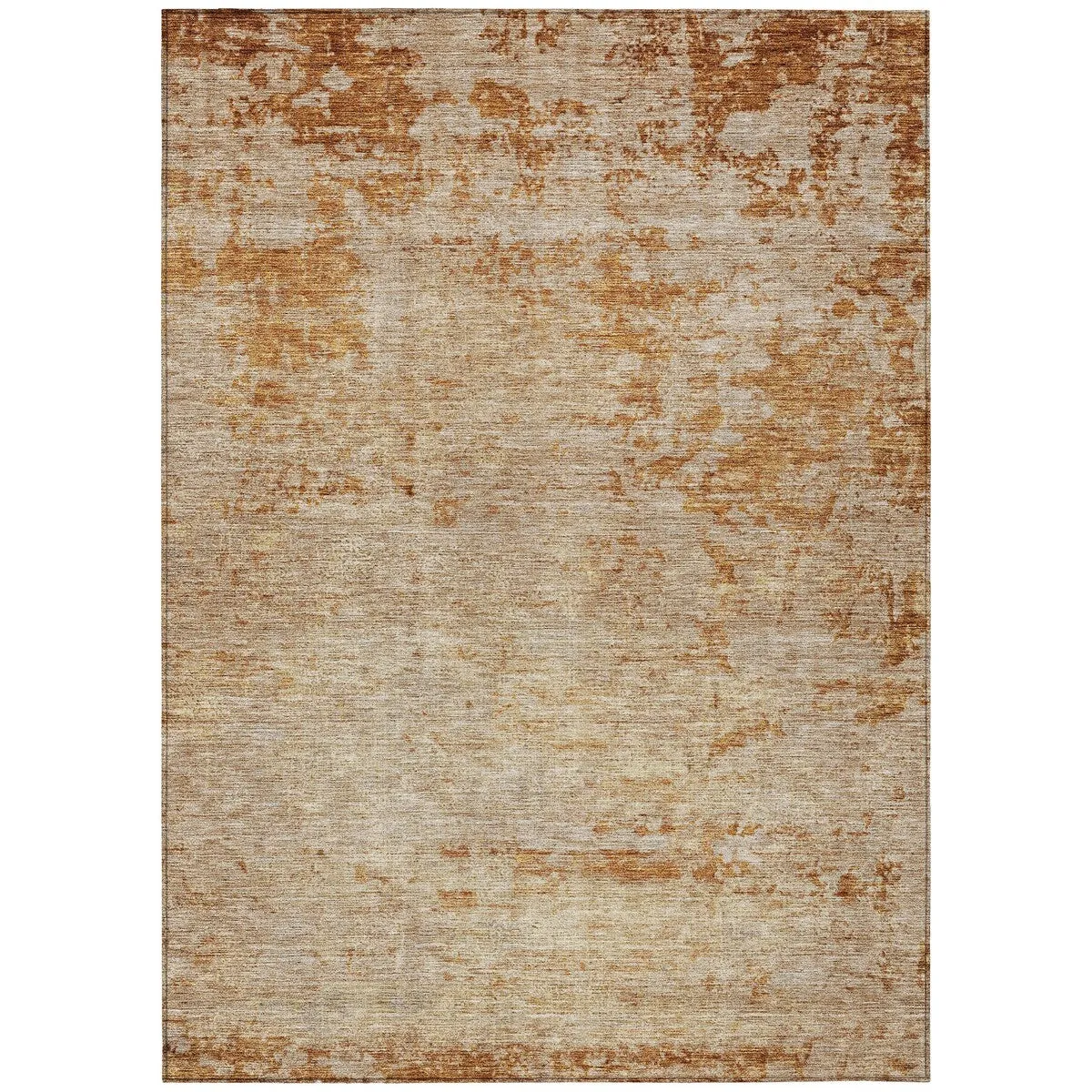 Machine Washable Indoor/ Outdoor Abstract Ombre Chantille Rug