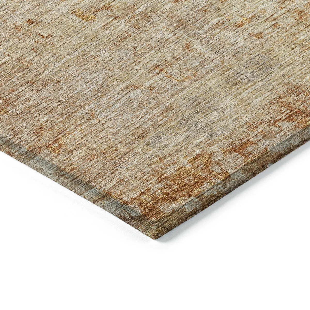 Machine Washable Indoor/ Outdoor Abstract Ombre Chantille Rug