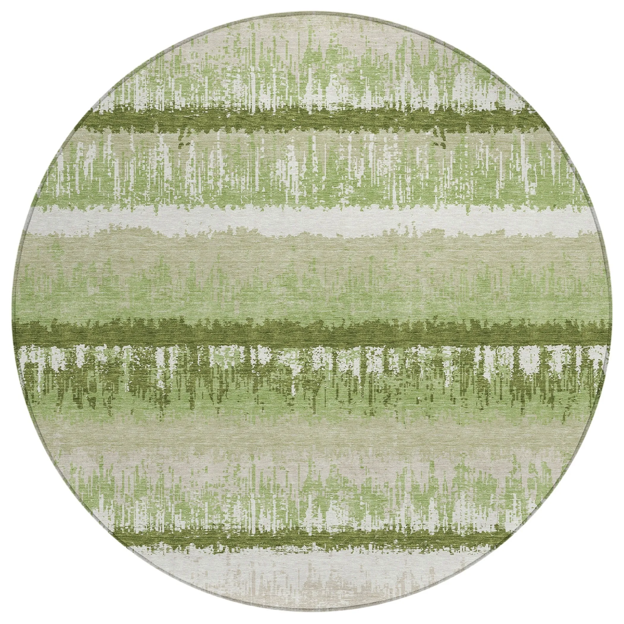 Machine Washable Indoor/ Outdoor Abstract Ombre Chantille Rug