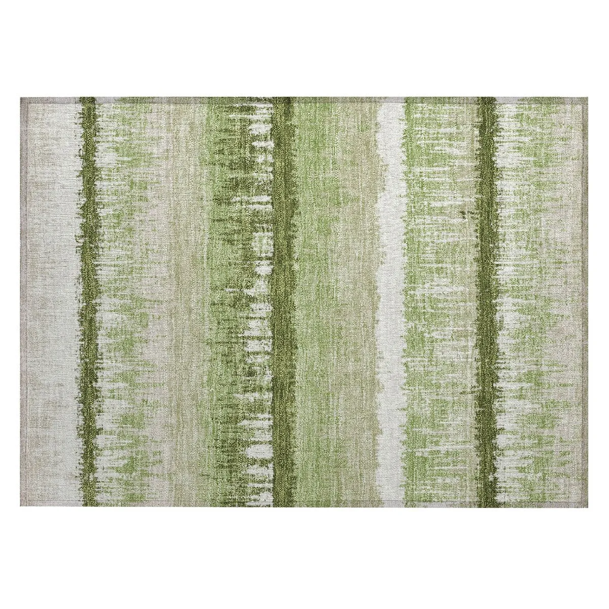 Machine Washable Indoor/ Outdoor Abstract Ombre Chantille Rug
